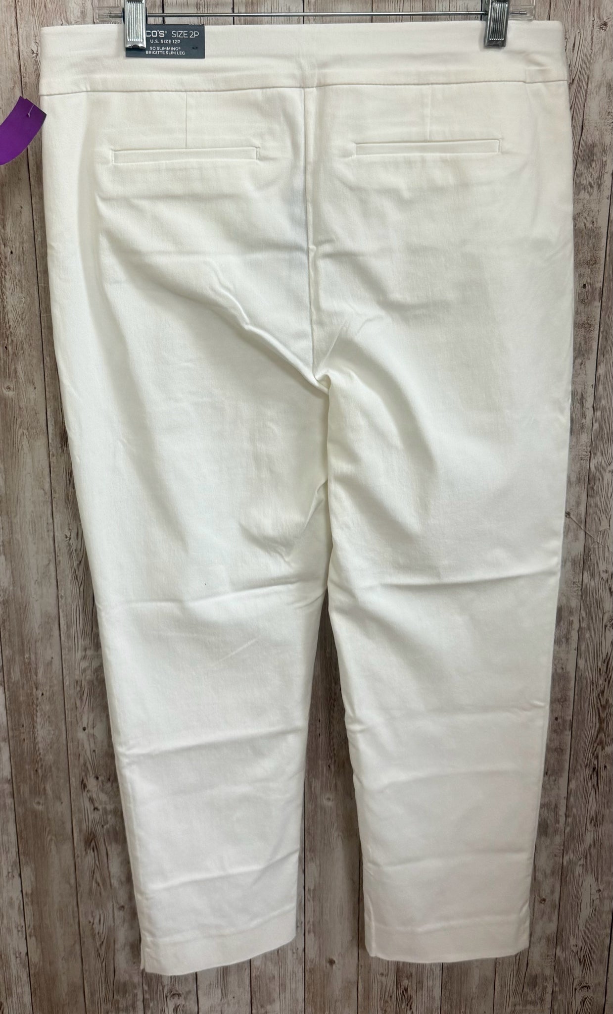 Size 12P CHICO'S White Pants
