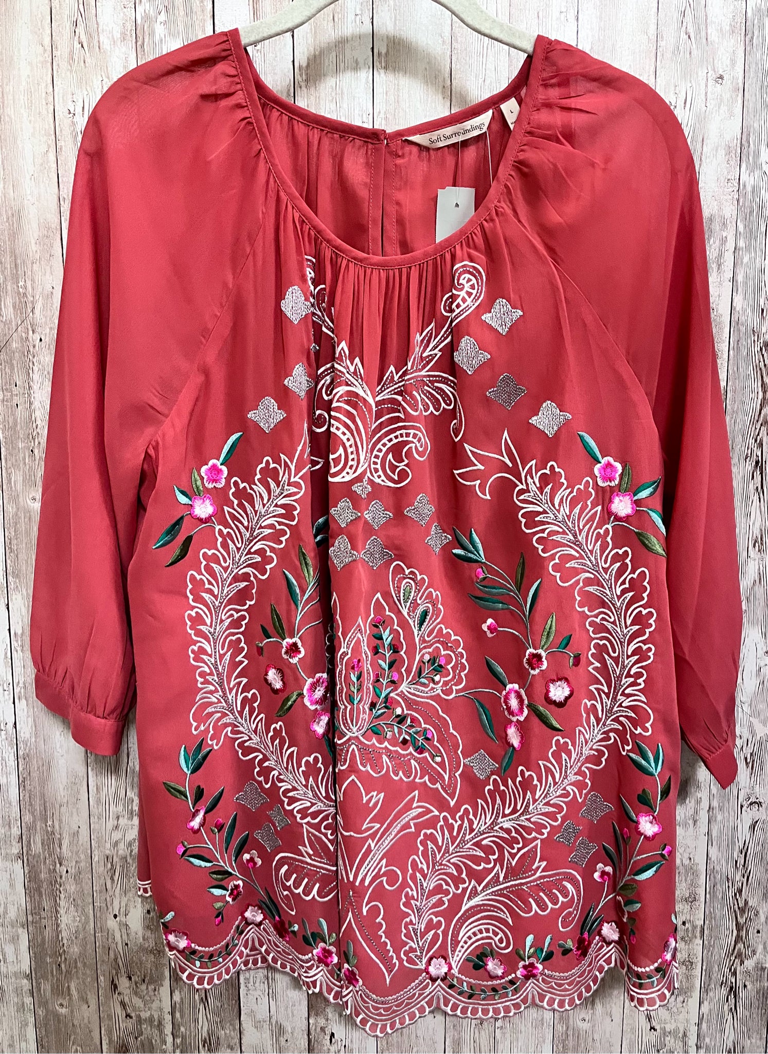 Size L SOFT SURROUNDINGS CLAY PRINT Top