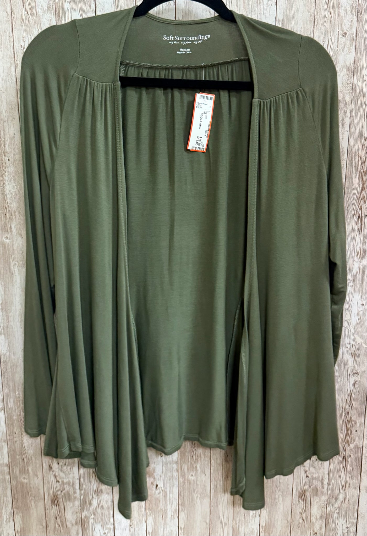 Size M SOFT SURROUNDINGS Olive Cardigan