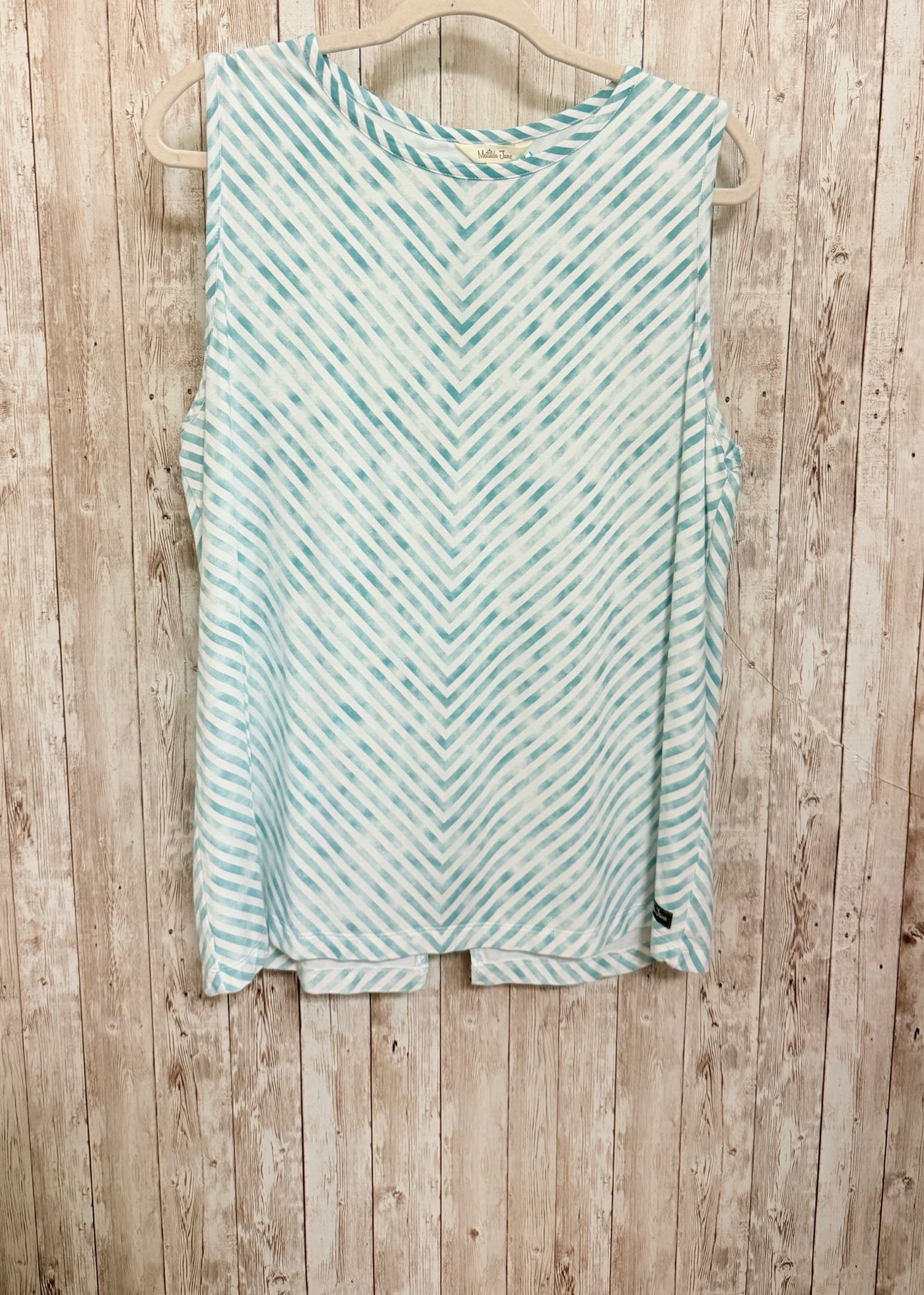 Size L MATILDA JANE TEAL AND WHITE Top