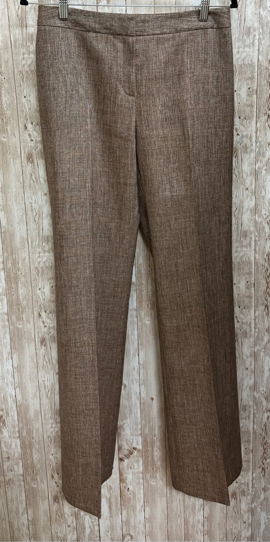 Size 2 LAFAYETTE 148 BROWN TWEED 2 PC PANT SET