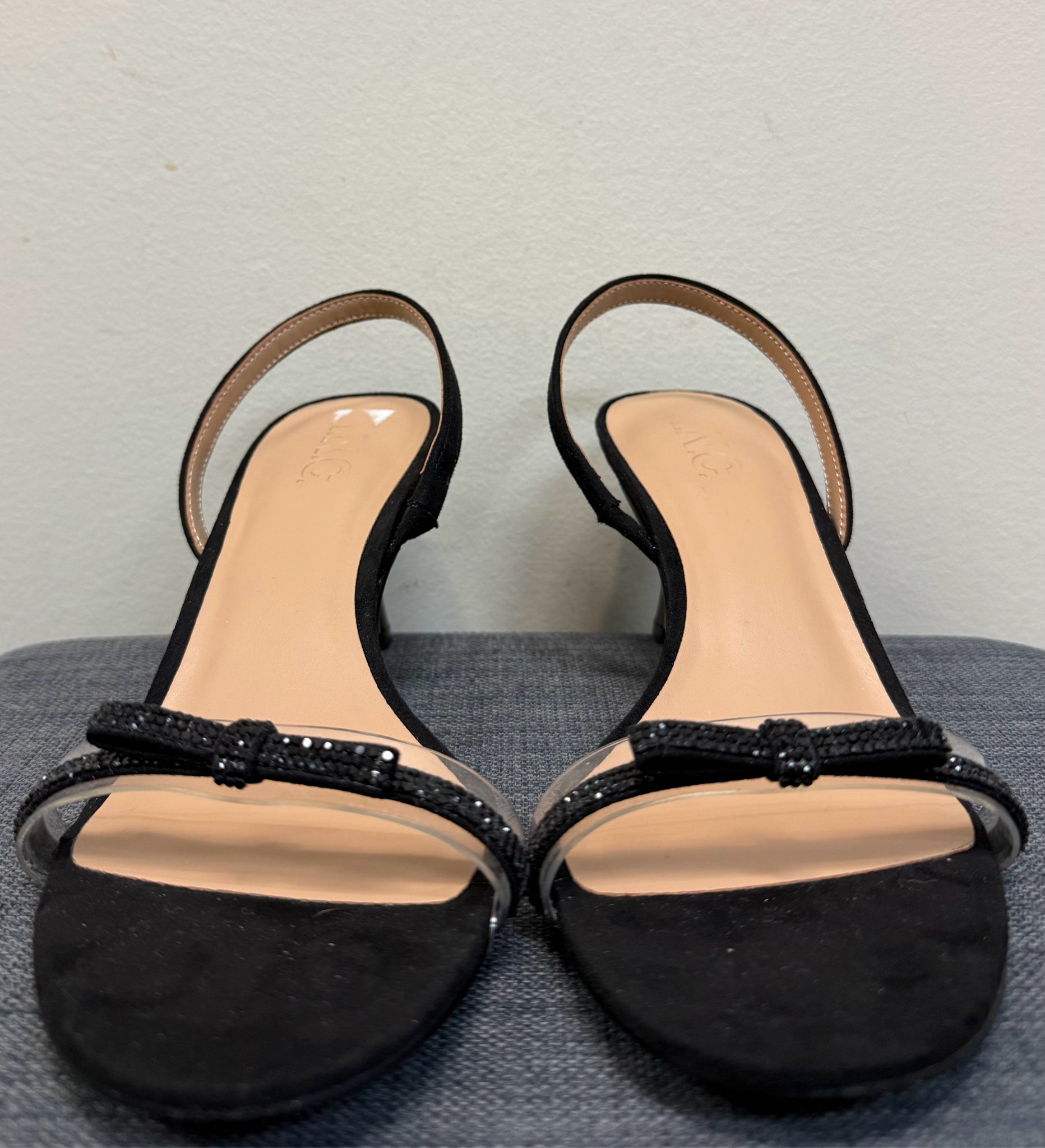 8 INC Black Sandals