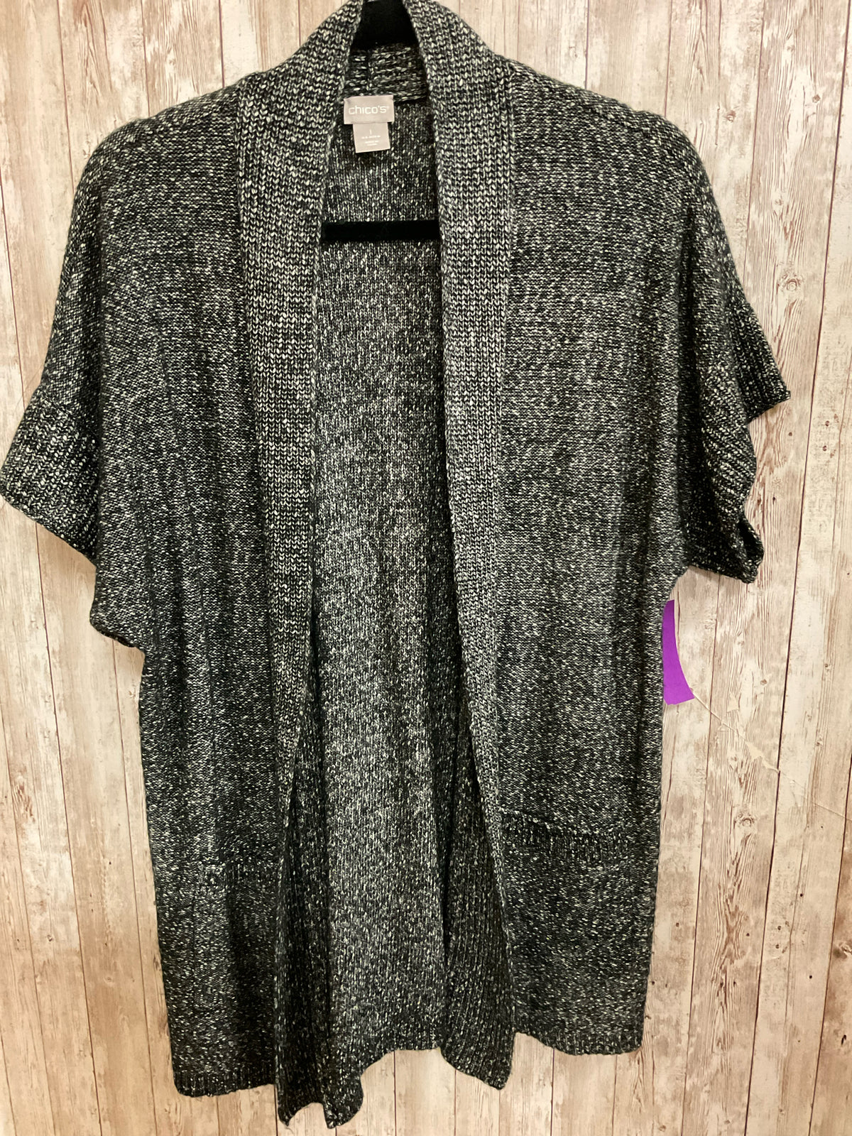 Size M CHICO'S Black Print Vest