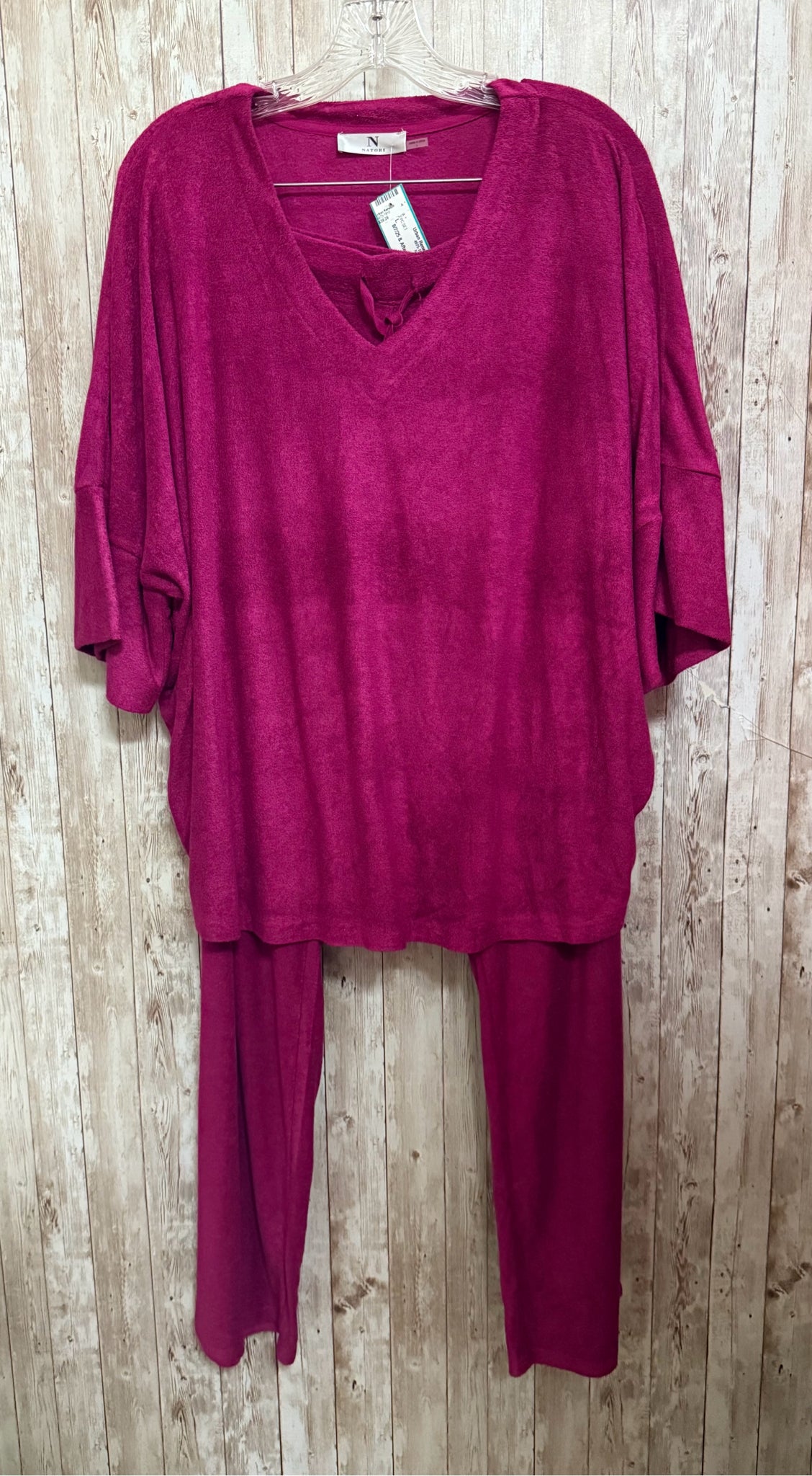 Size L NATORI FUCHSIA 2 PC SET
