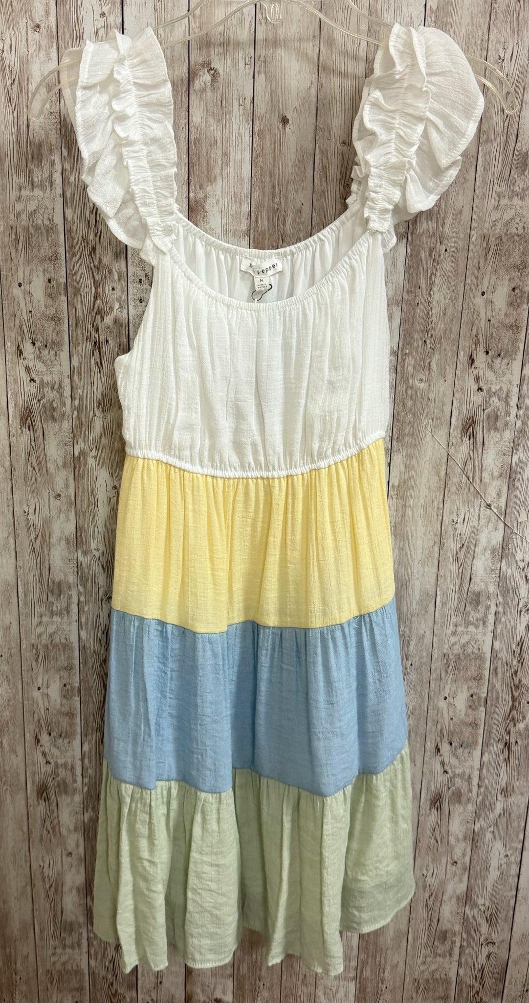Size M BLU PEPPER WHITE MULTI Dress