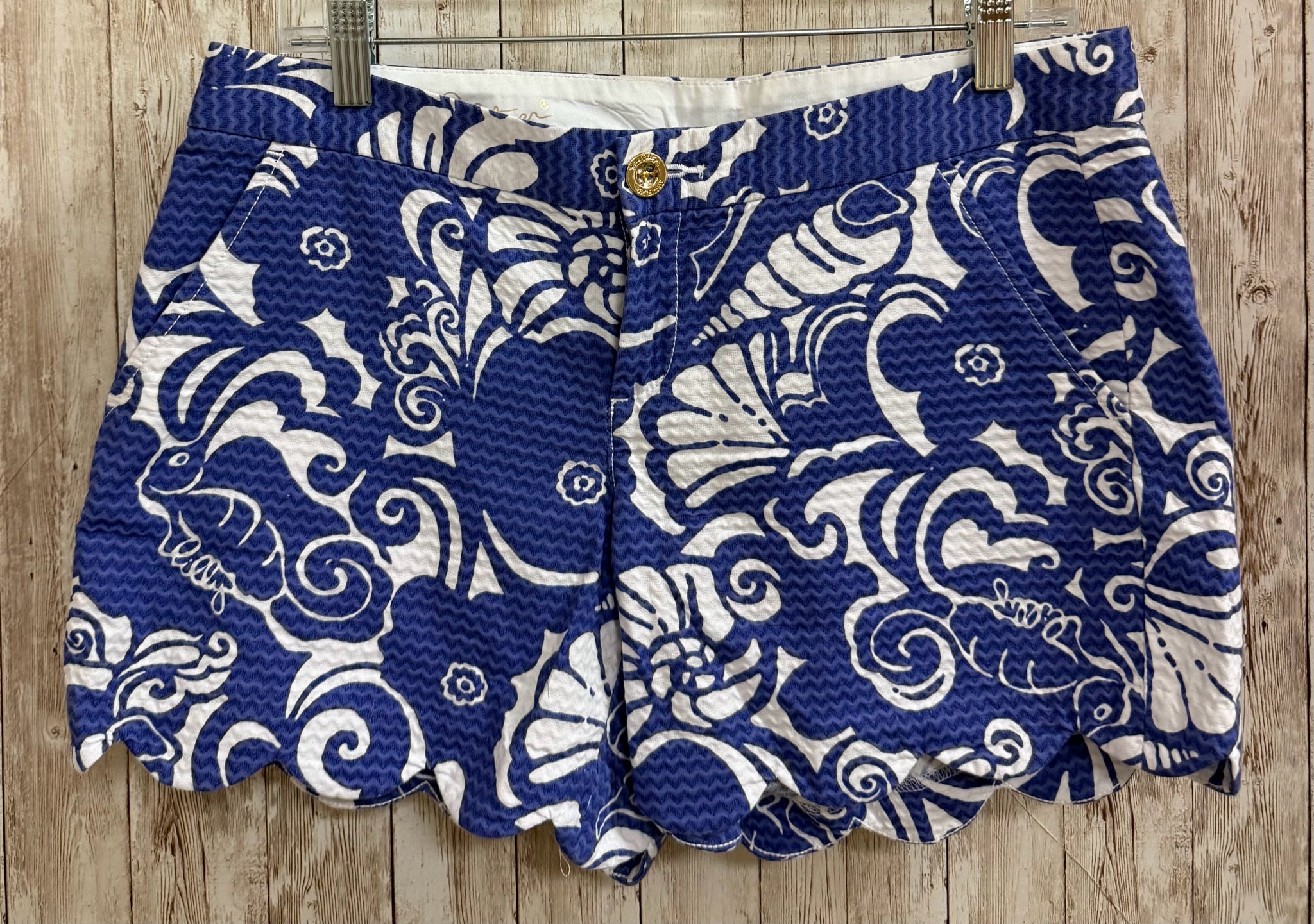 Size 6 LILLY PULITZER purple and white Shorts