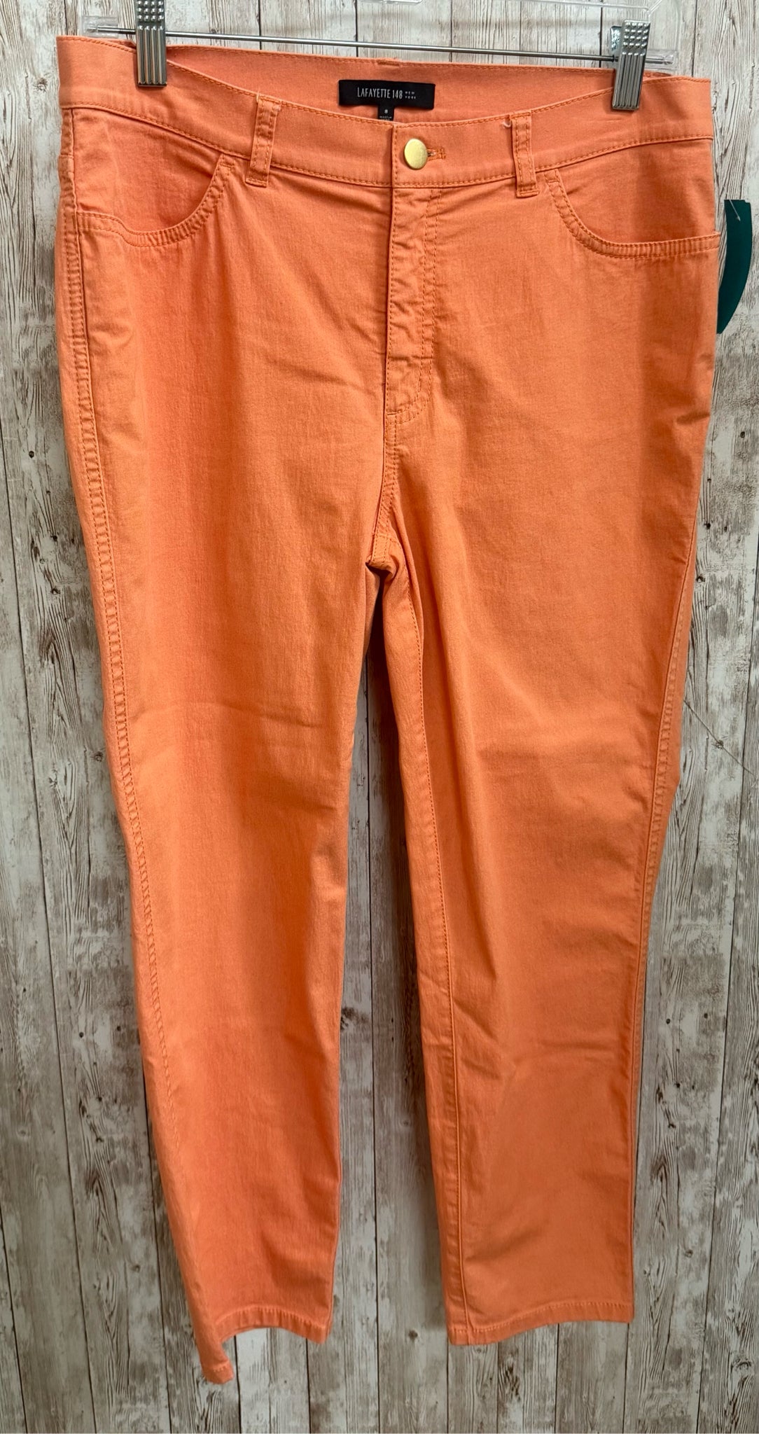 Size 8 LAFAYETTE 148 Orange Pants