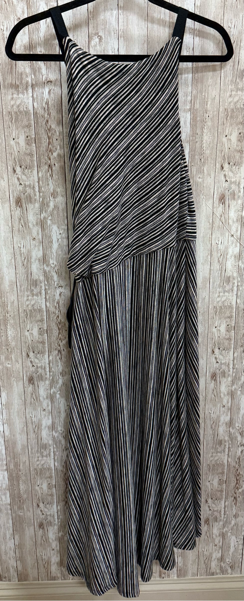 Size M MAEVE BLACK AND TAN STRIPE Dress