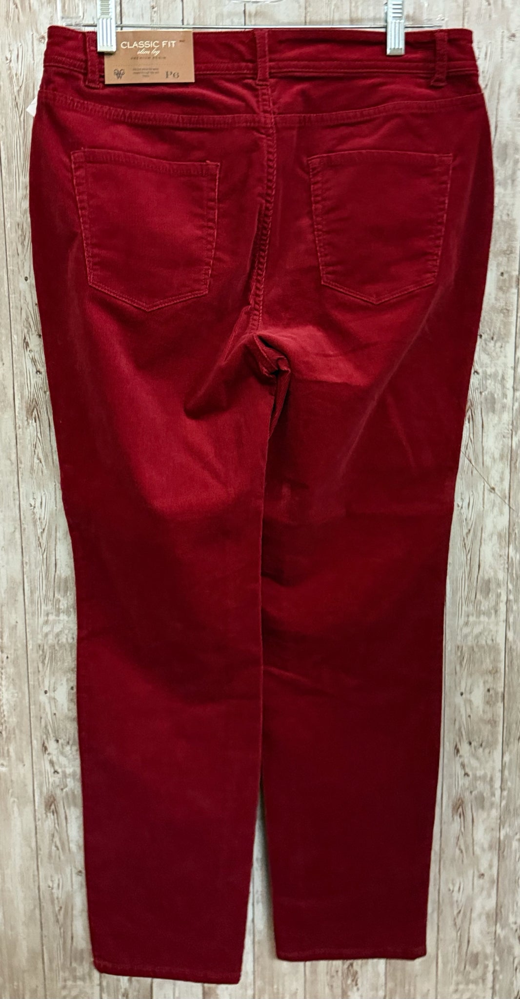 Size 6P COLDWATER CREEK DARK RED Pants