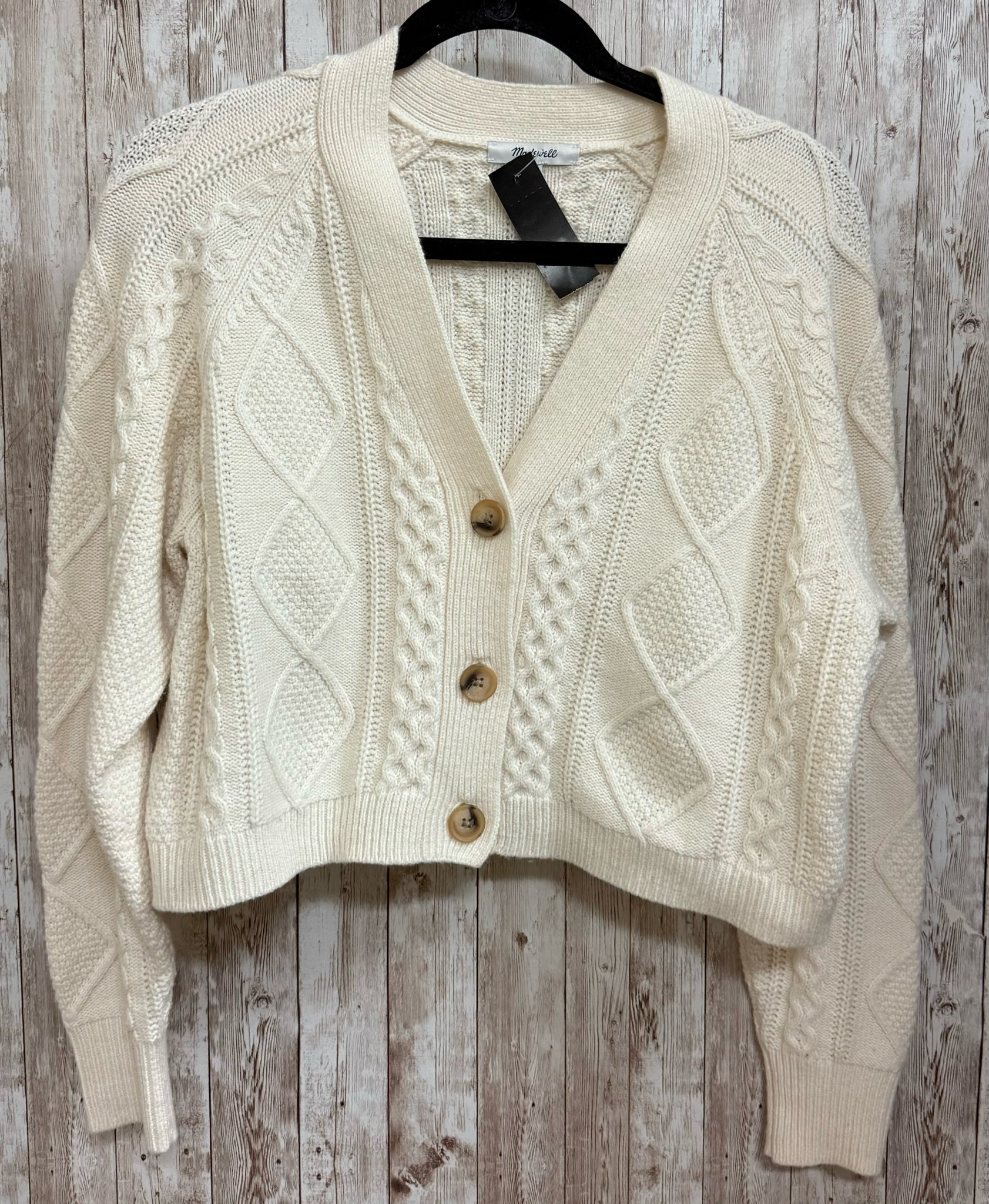 Size S MADEWELL Cream Cardigan