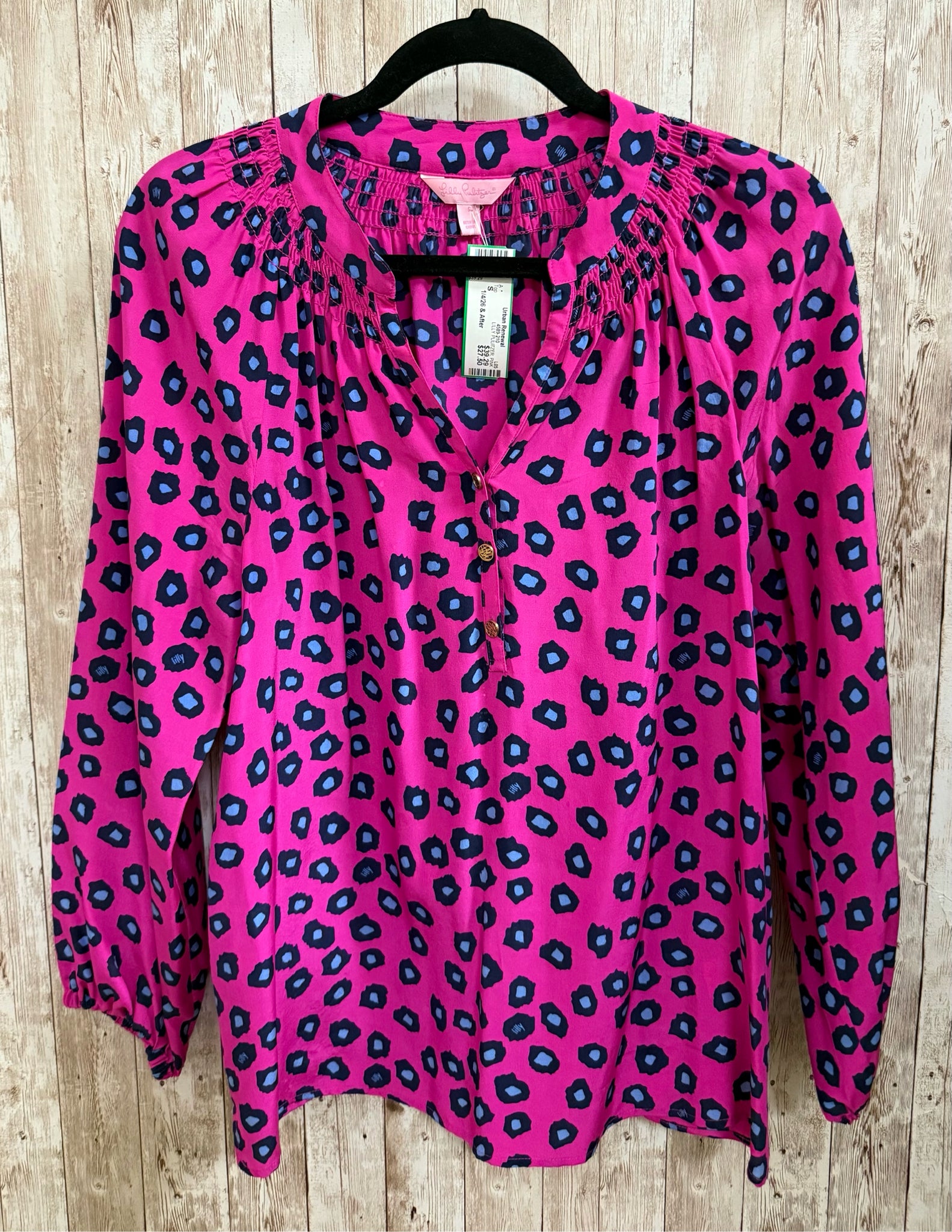 Size S LILLY PULITZER PINK ANIMAL Top