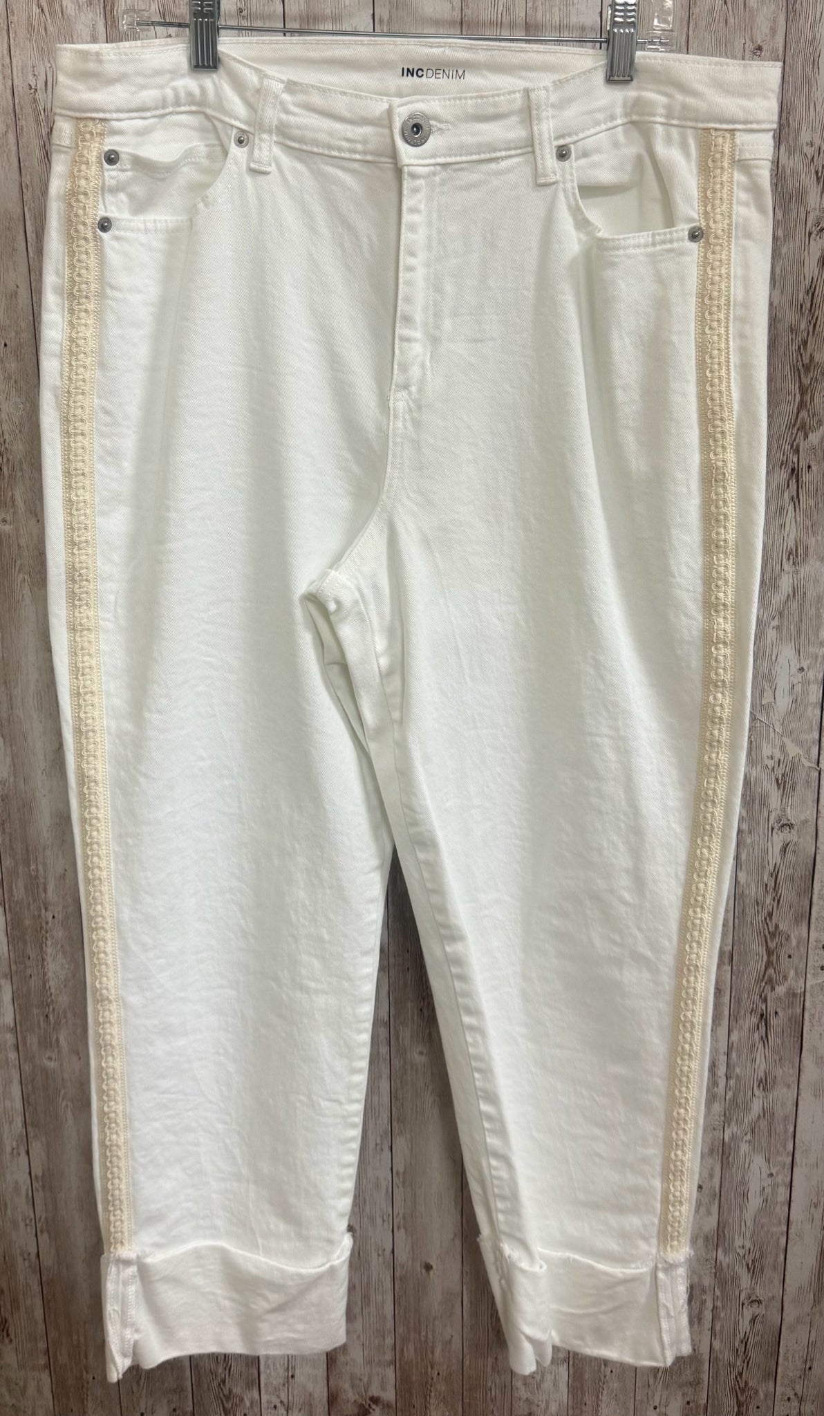 Size 16 INC Cream Jeans
