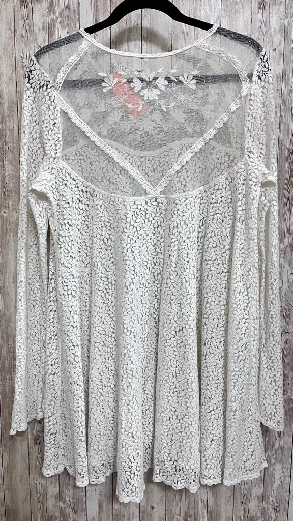 FREE PEOPLE White Women Size L Tunic