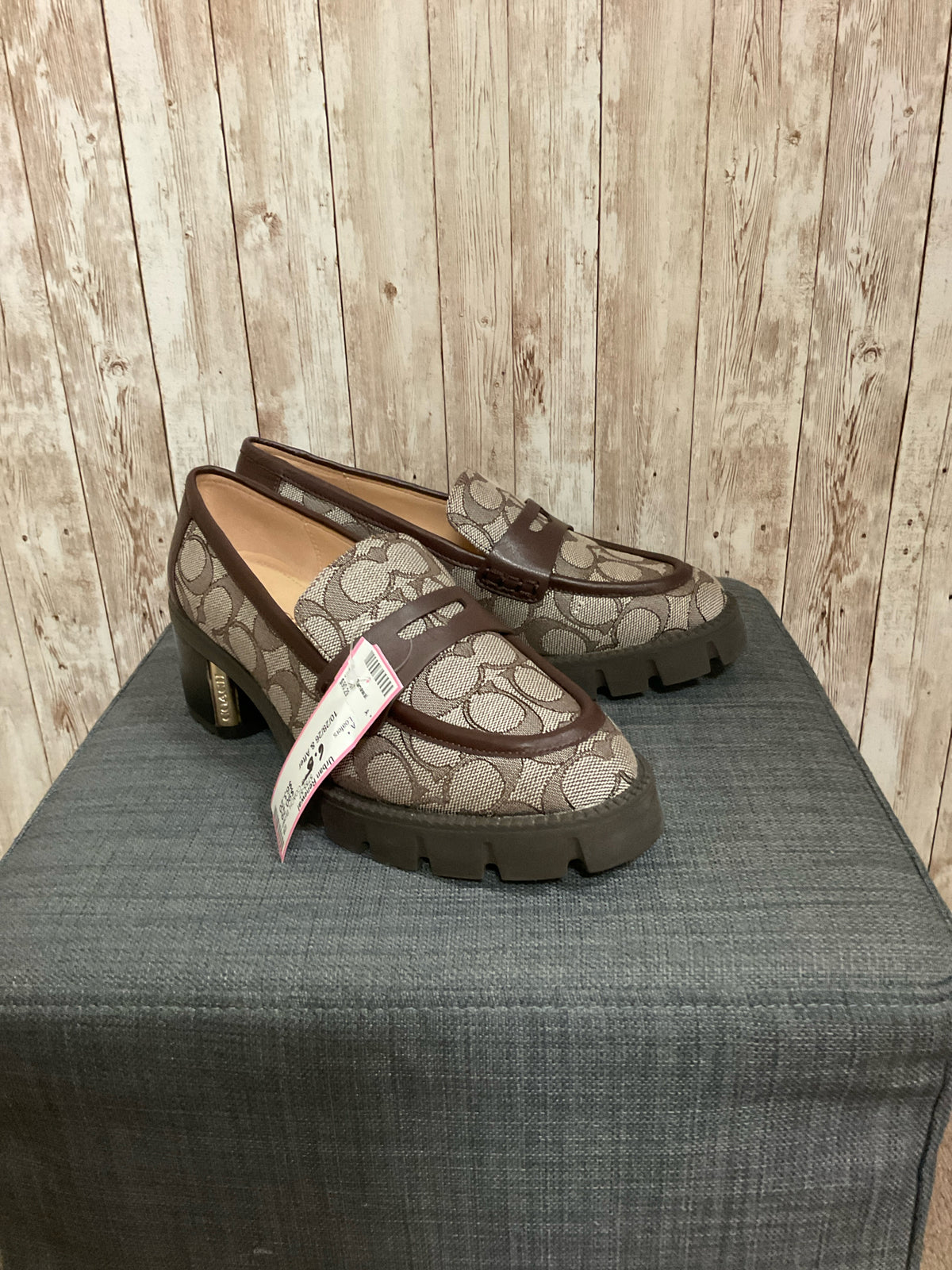 6.5 COACH Brown Loafers