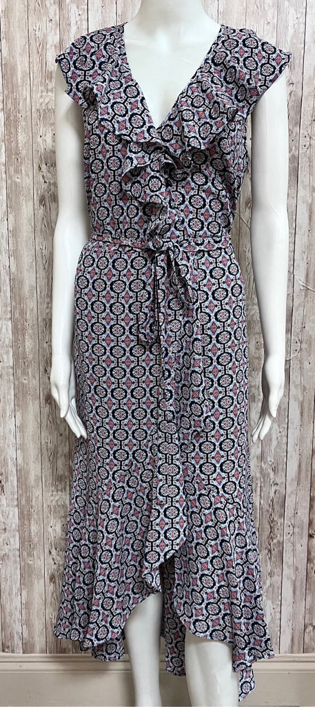 Size M MAX STUDIO BLUE AND RED Dress