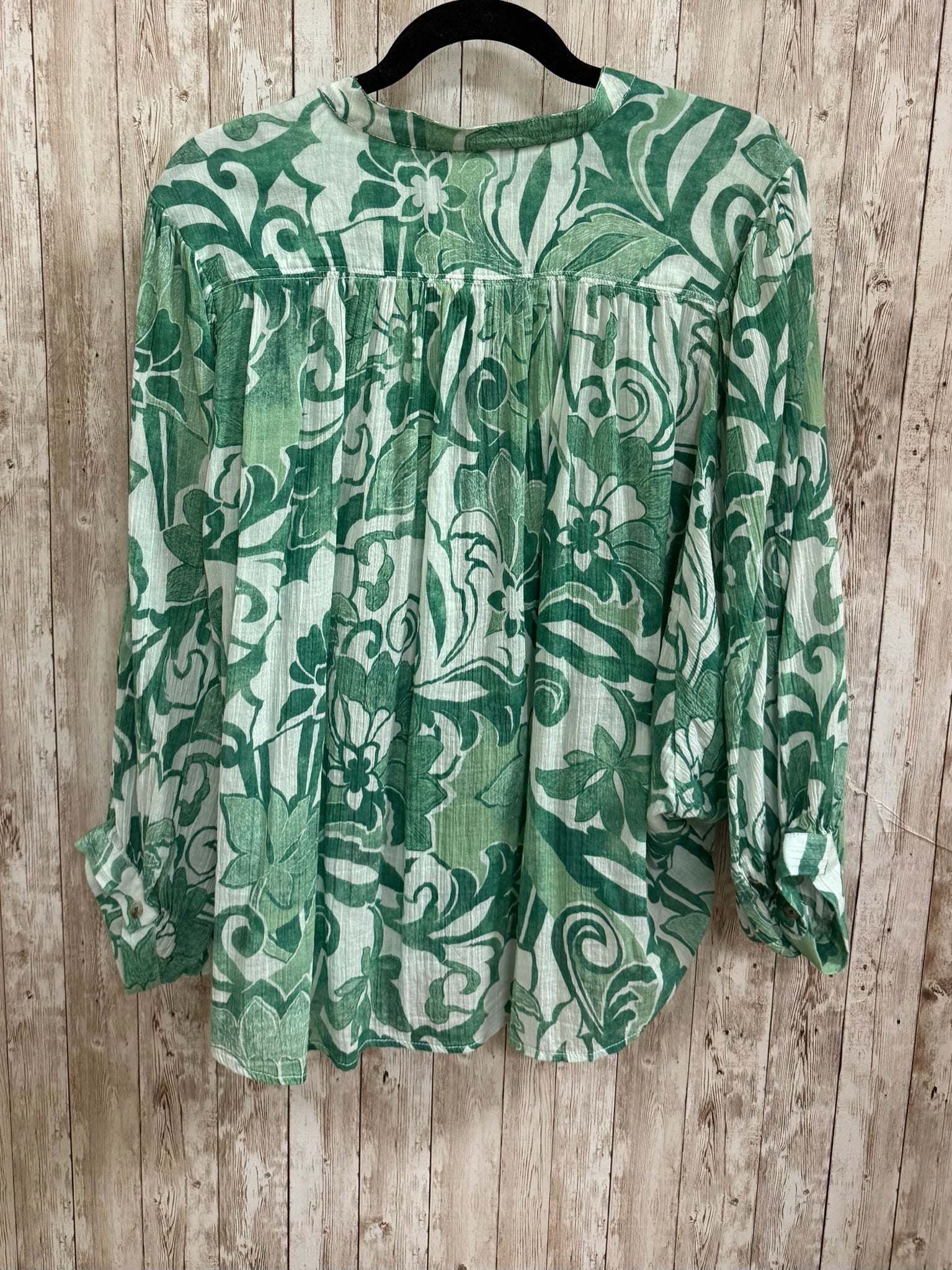 Size M PILCRO Green Print Top