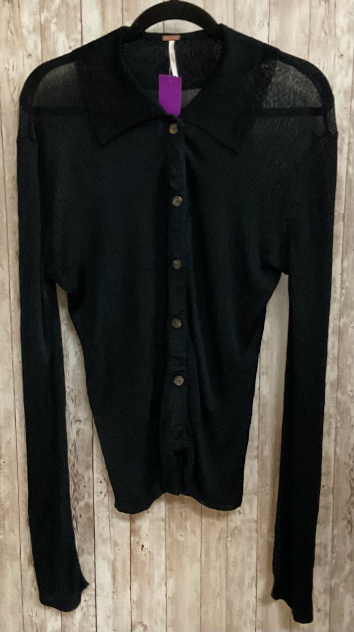 Size S FREE PEOPLE Black Top