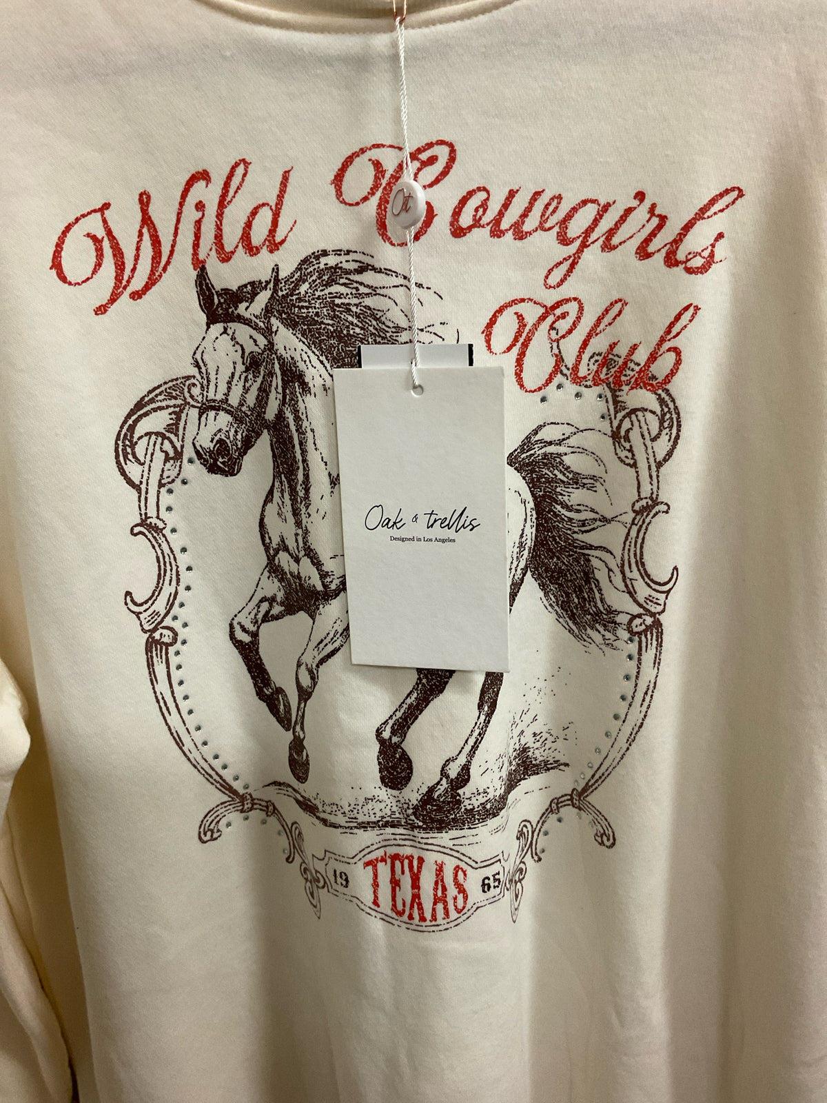 OAK & TRELLIS Cream sweatshirt