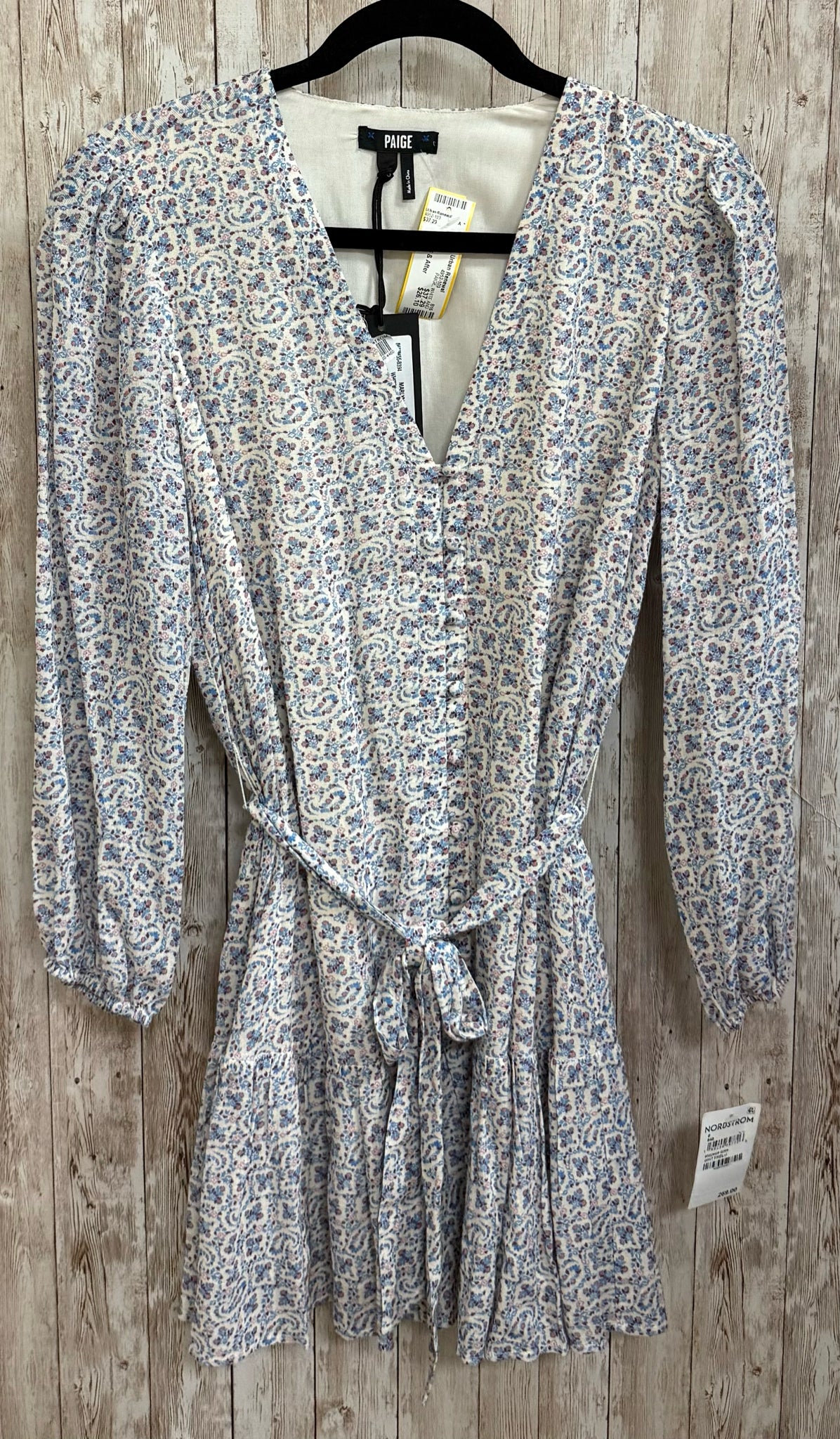 Size 0 PAIGE WHITE AND BLUE Dress