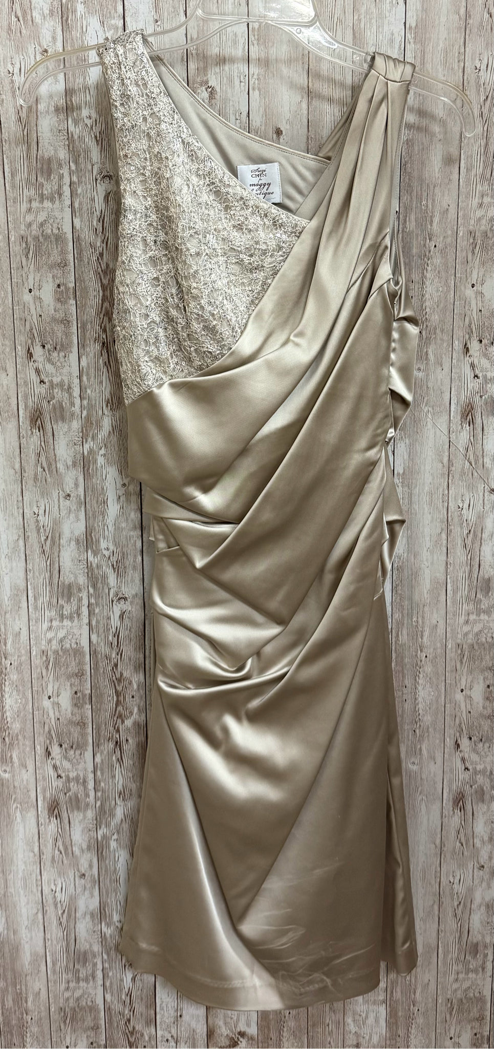 Size 4 SUZI CHIN Tan Dress