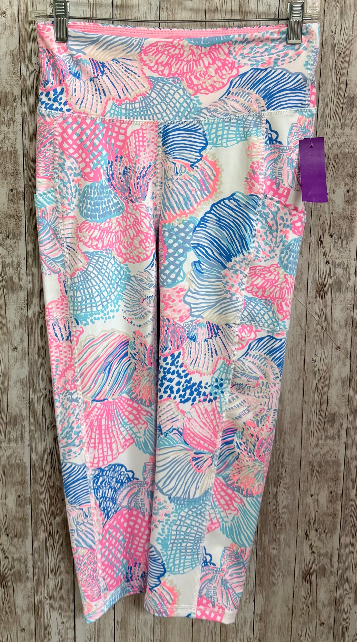 Size M LILLY PULITZER PINK AND BLUE Leggings