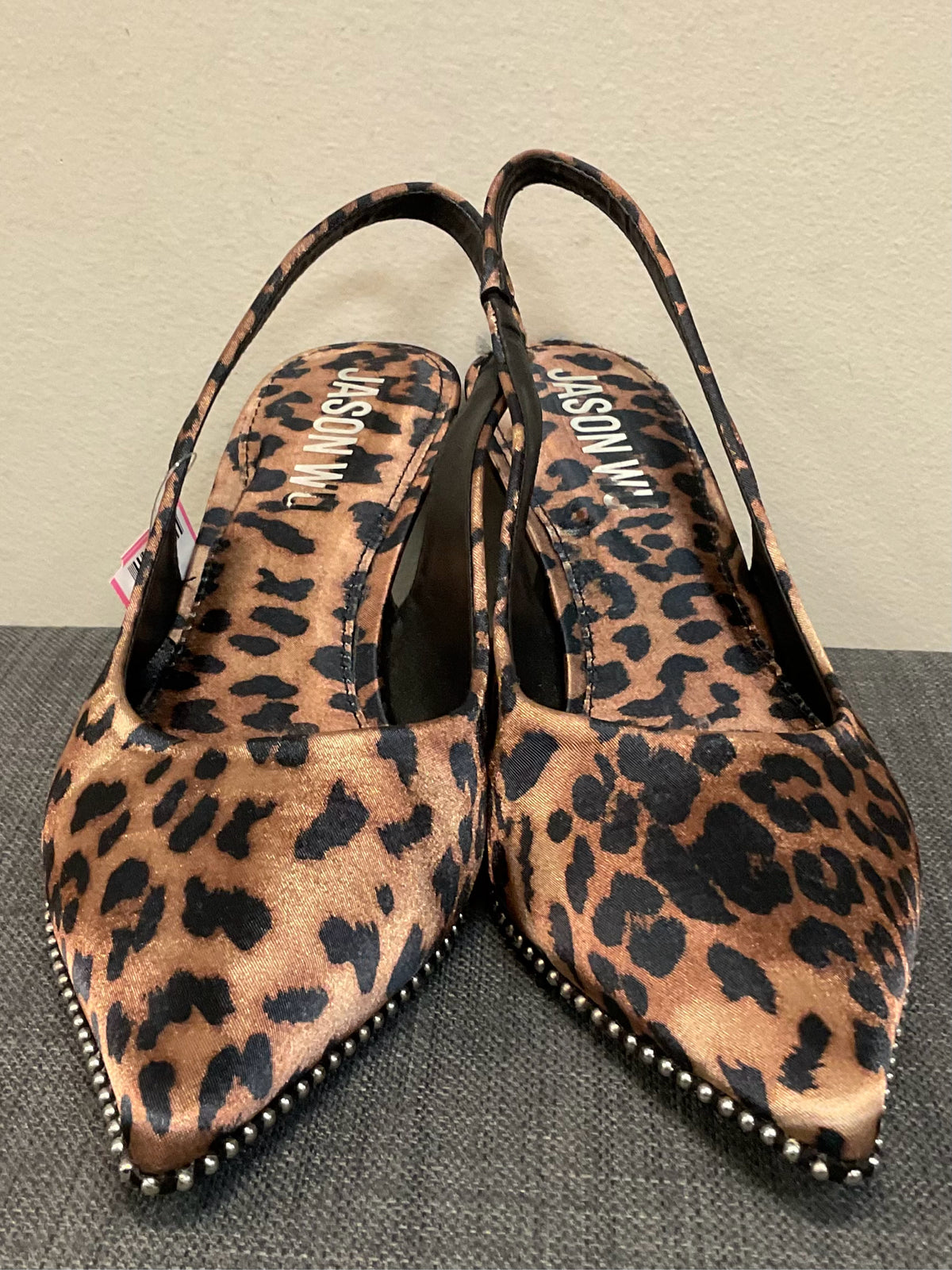 9 JASON WU BLACK AND TAN ANIMAL SHOES
