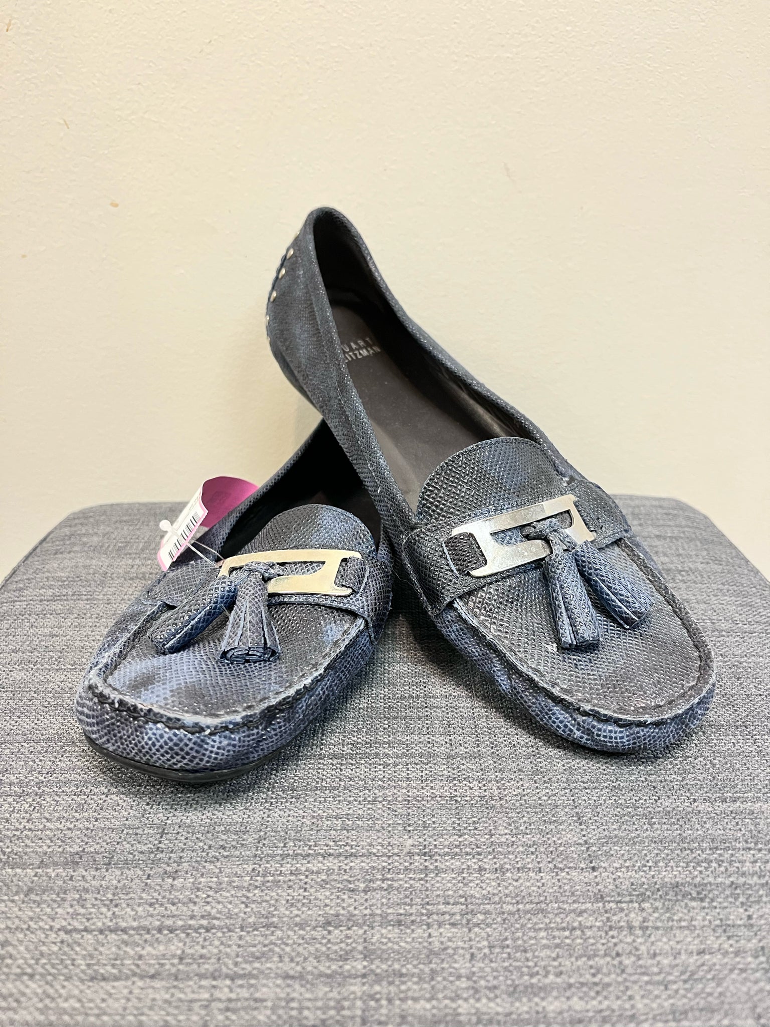 10 STUART WEITZMAN Navy SHOES