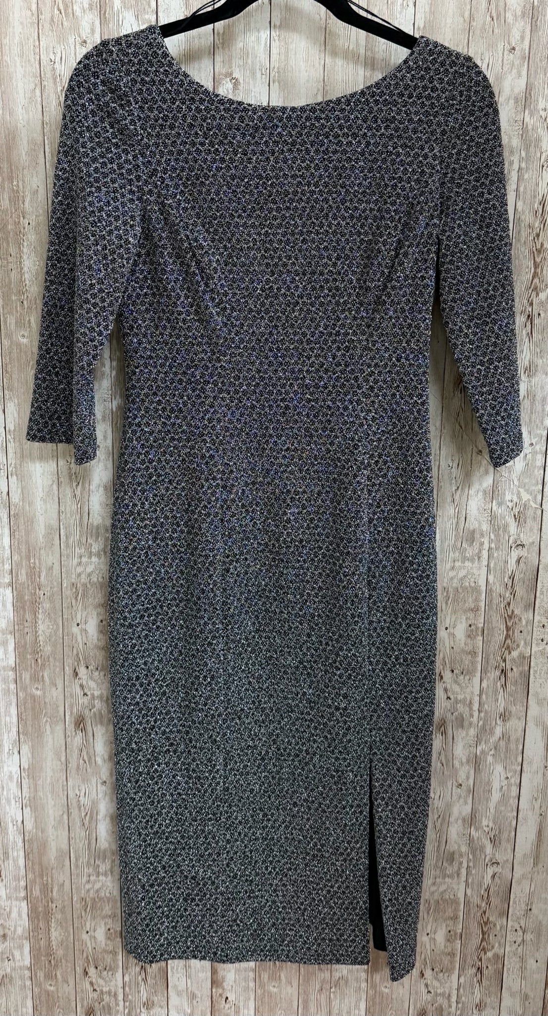 Size 4 ADRIANNA PAPELL Silver Dress