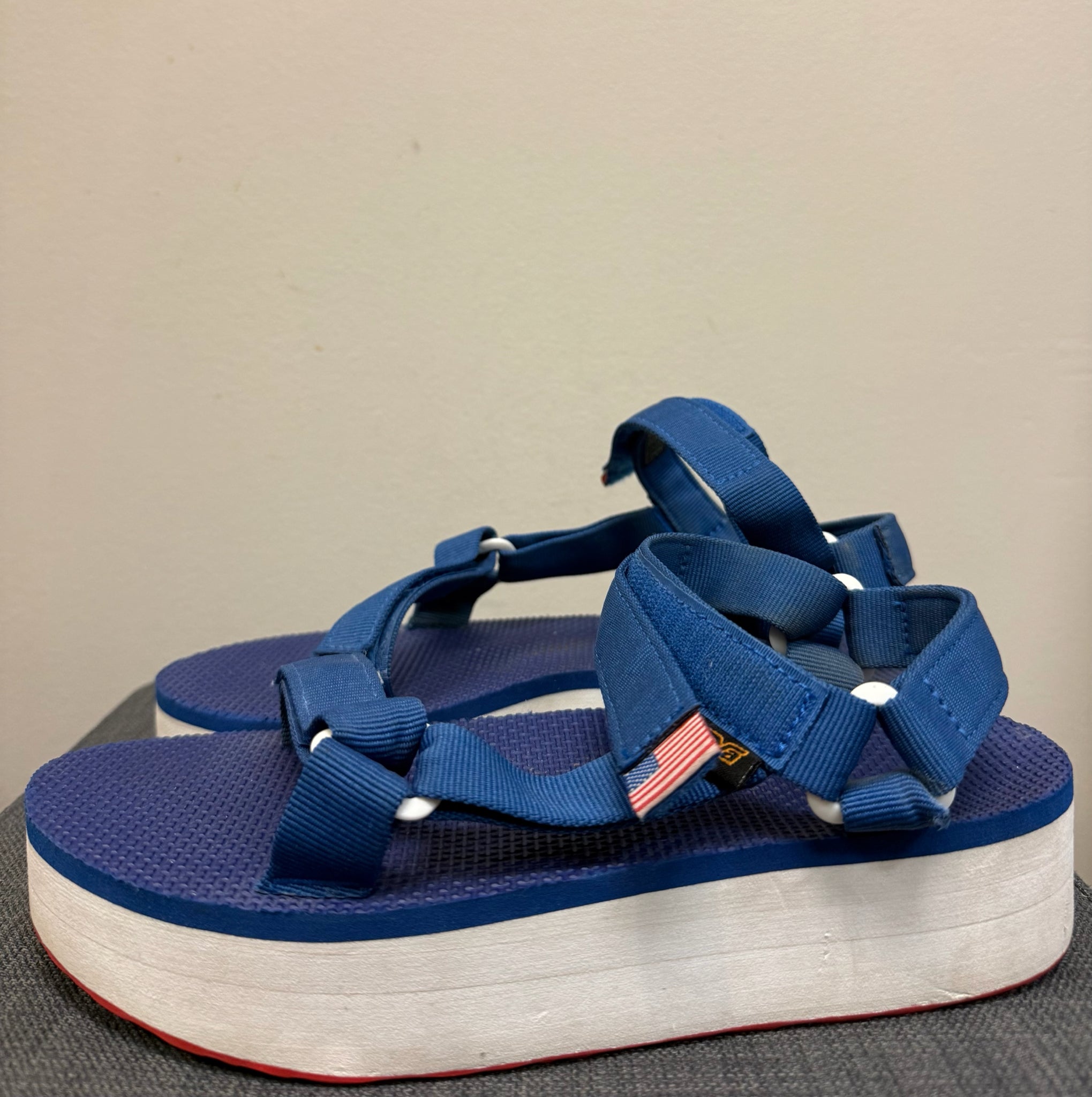 9 TEVA Blue Sandals