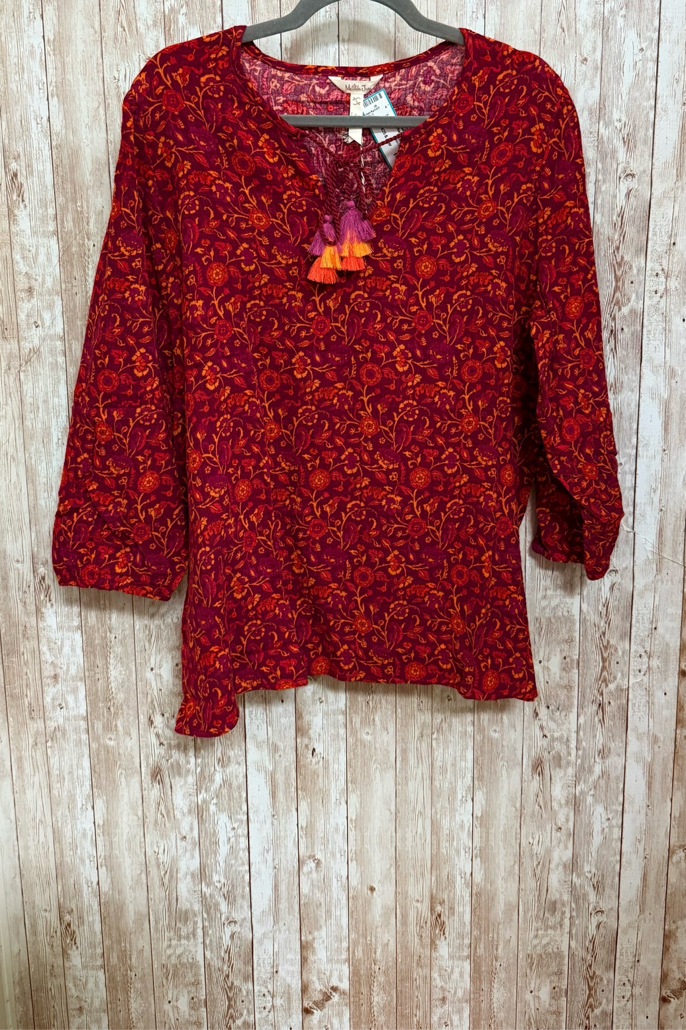 Size L MATILDA JANE Red Print Top
