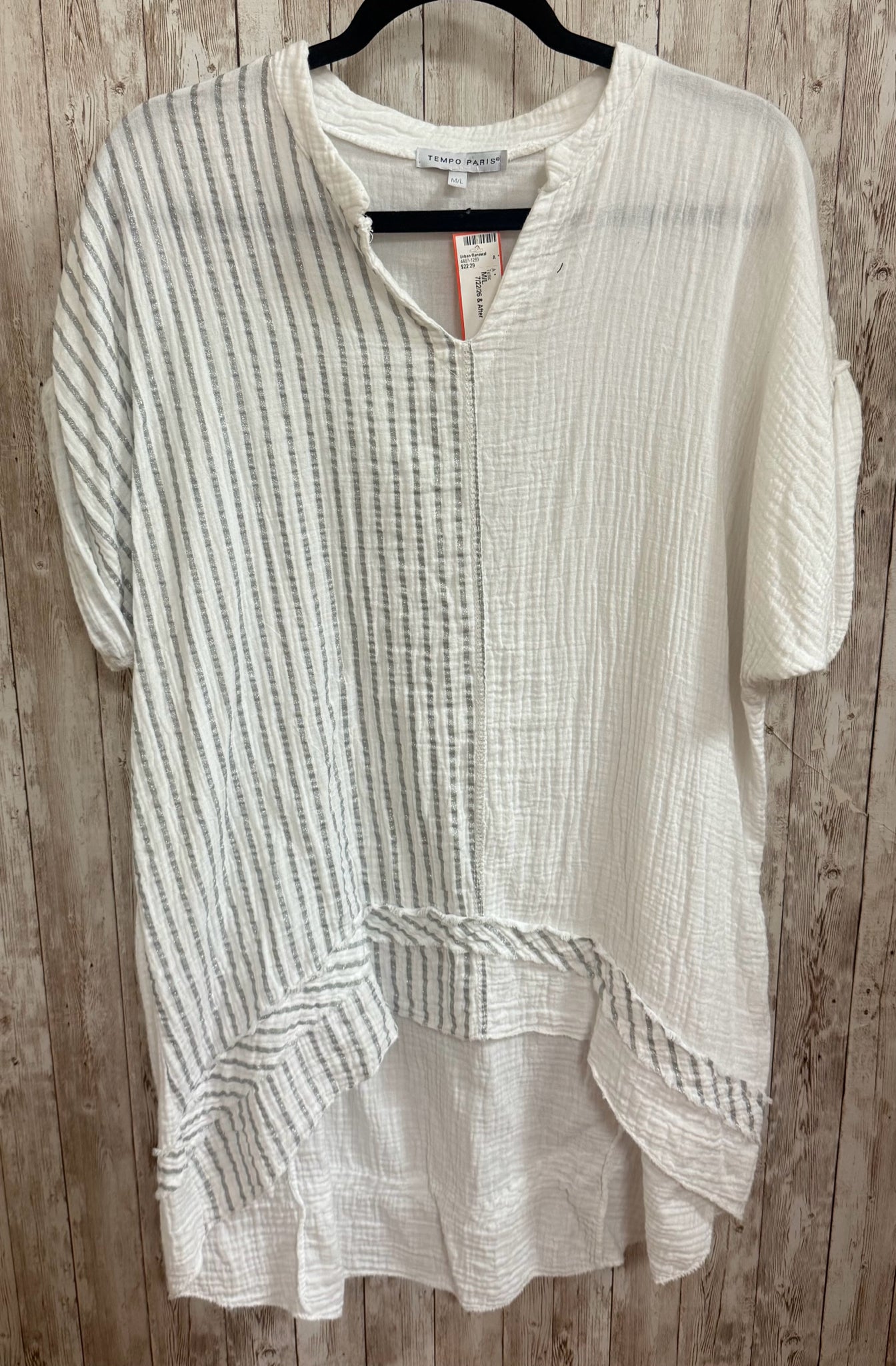 TEMPO PARIS White Women Size M/L Tunic