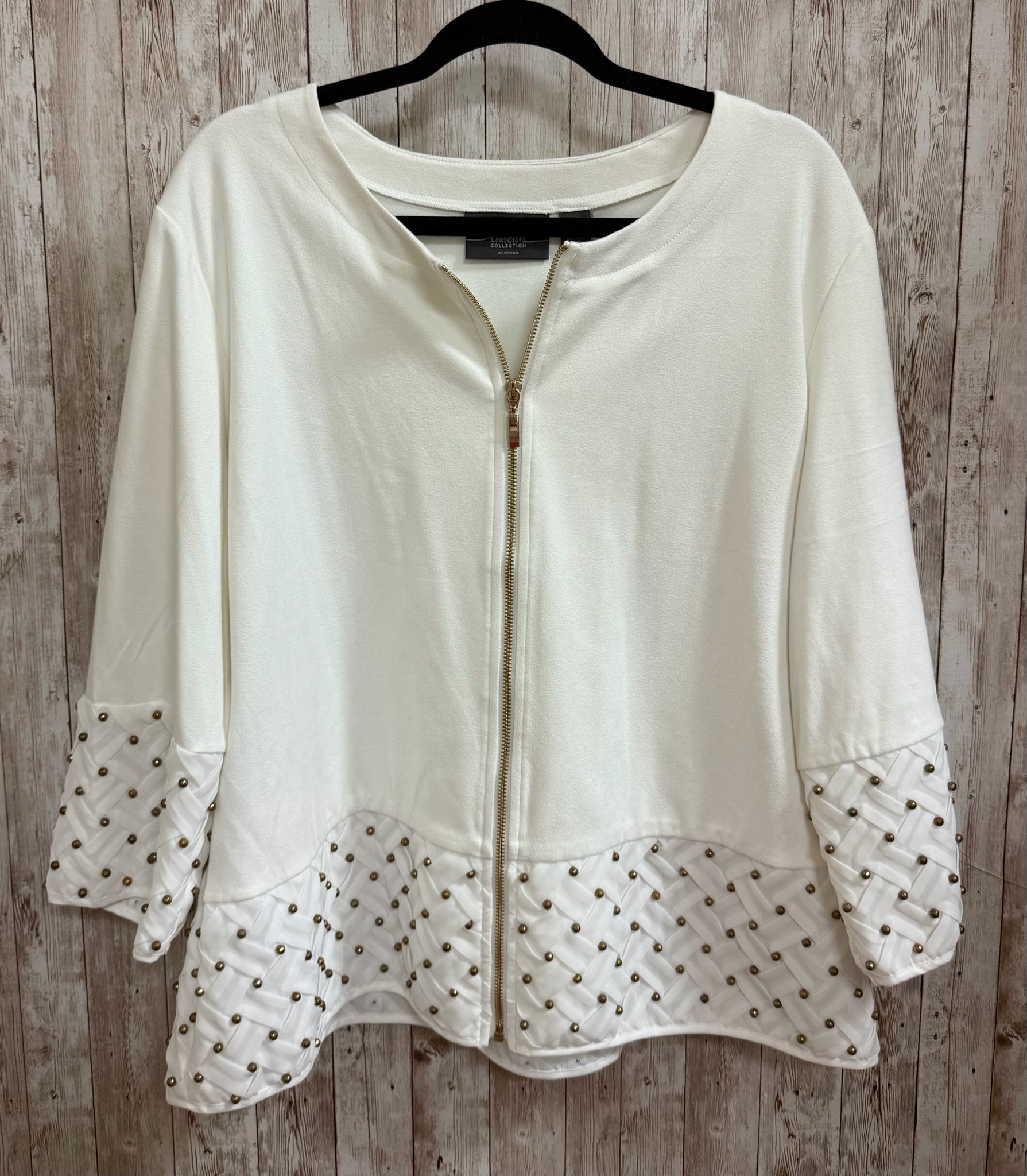 Size XL CHICO'S OFF WHITE Jacket