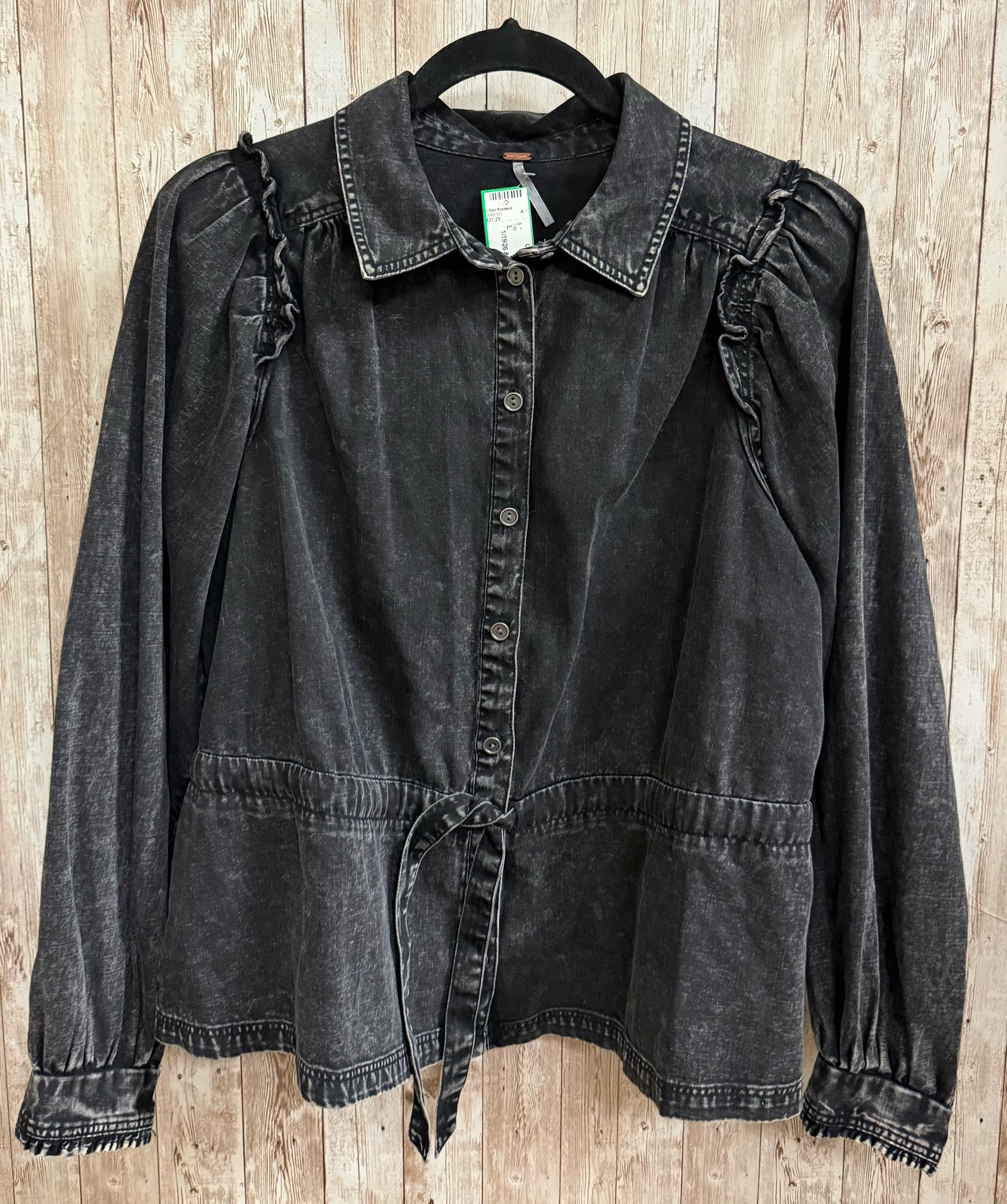 Size L FREE PEOPLE Black Top