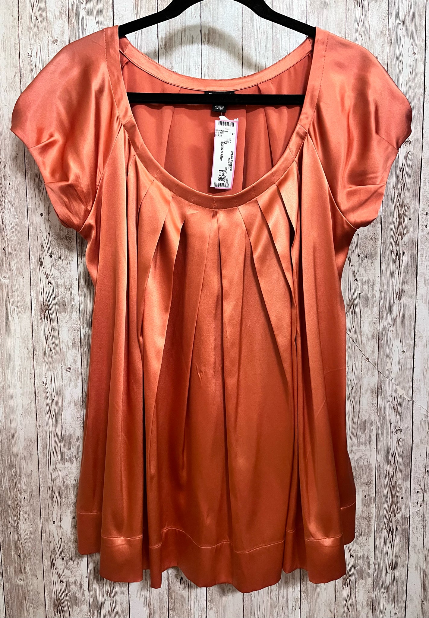 DKNY Size 12 Orange Top