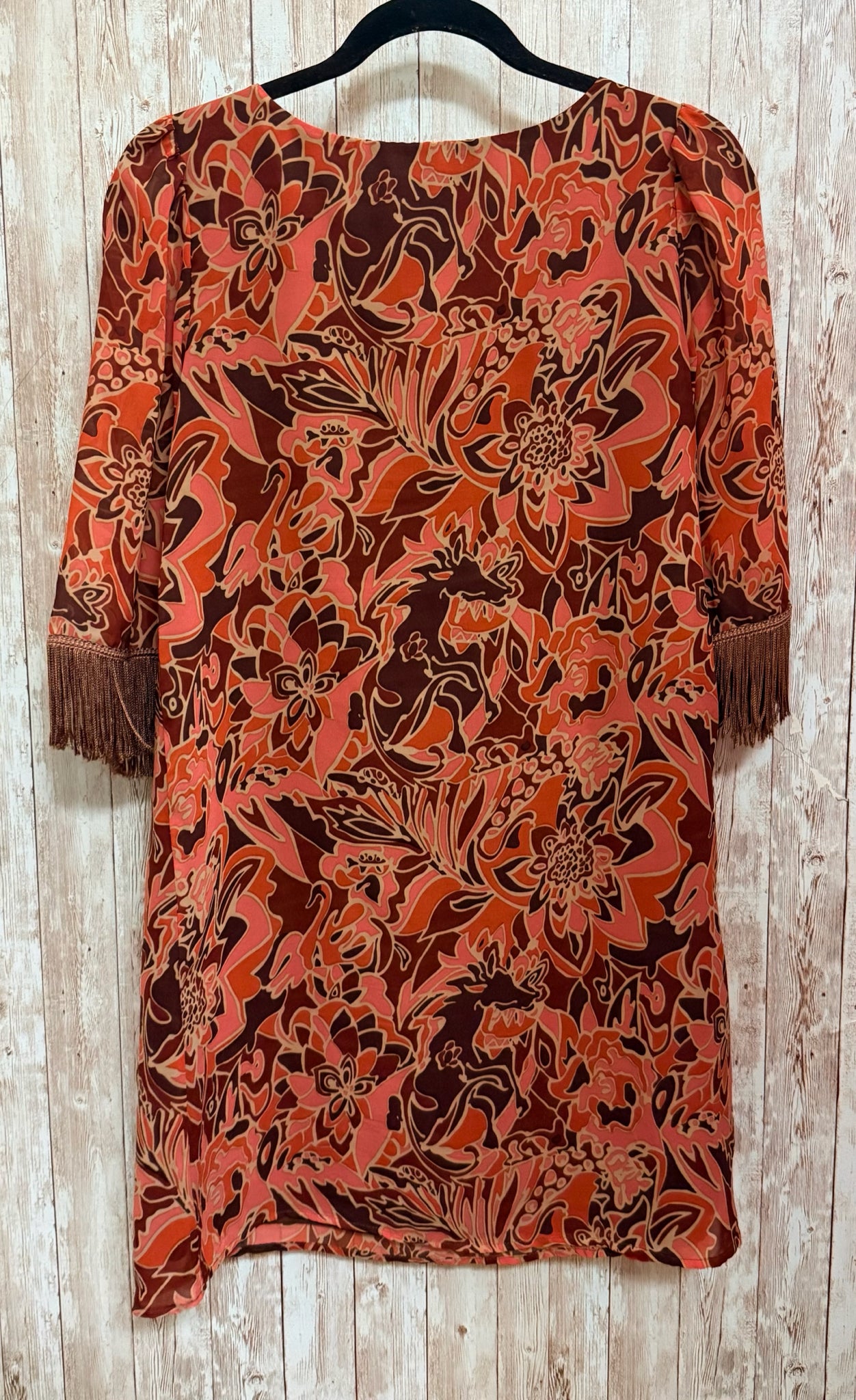 Size S JUDITH MARCH Brown Print Dress