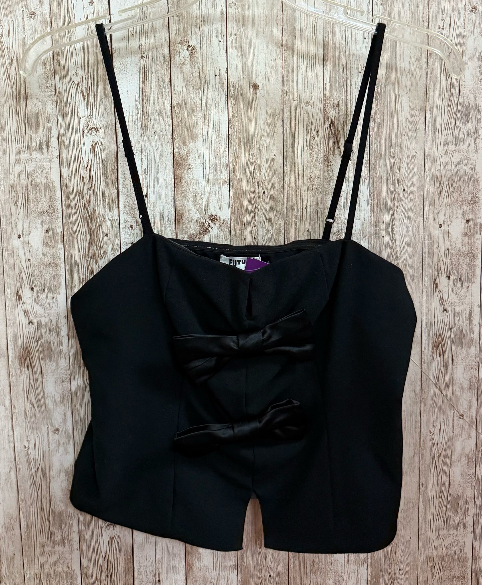 Size S FUTURE COLLECTIVE Black Top