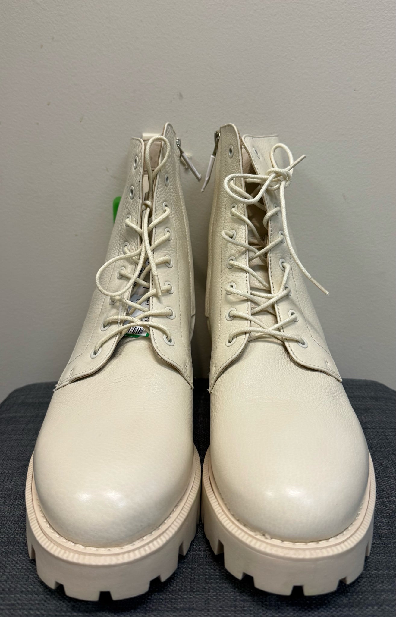 10 SAM EDELMAM Cream Boots