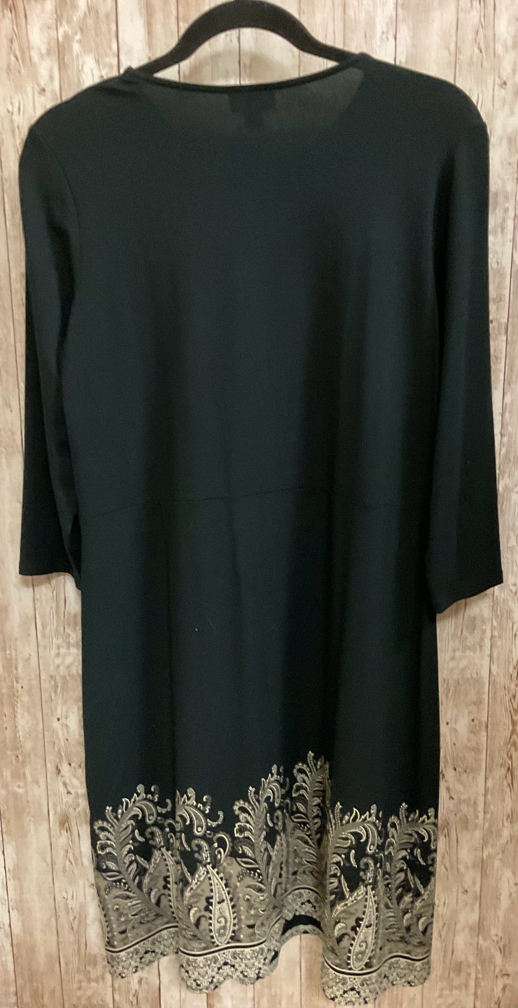 Size S J JILL BLACK AND TAN PRINT Dress