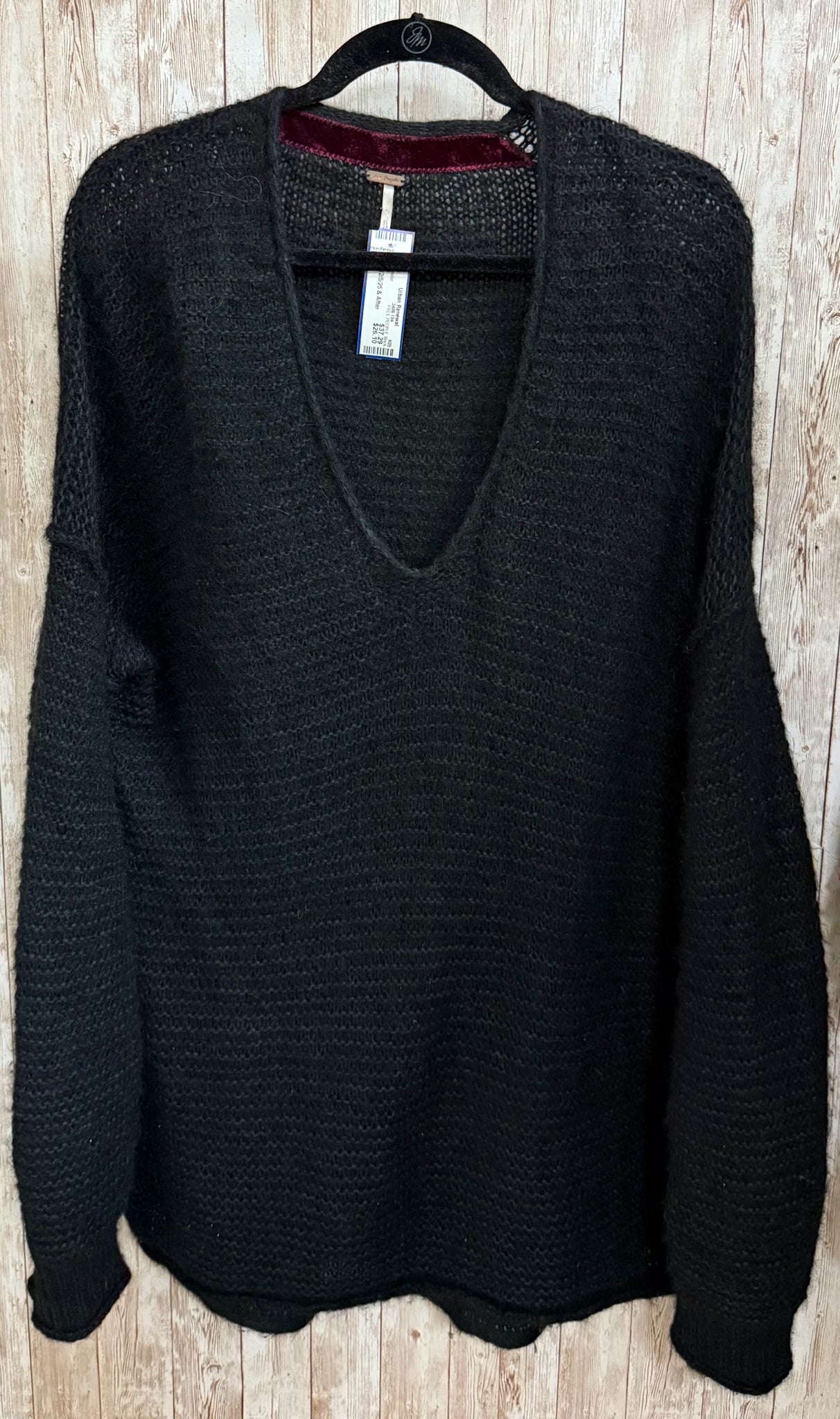 Size M FREE PEOPLE Black Sweater