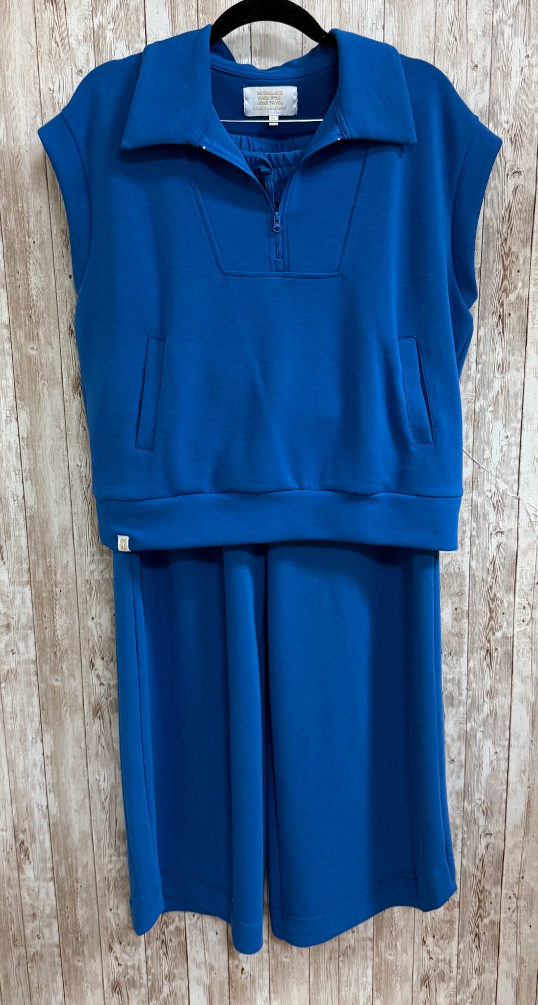 Size M SIMPLY SOUTHERN Royal Blue 2 PC PANT SET