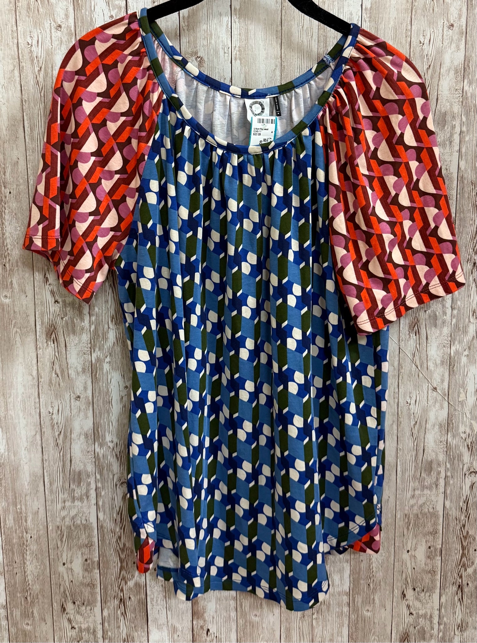 Size M AKEMI+KIN BLUE MULTI Top