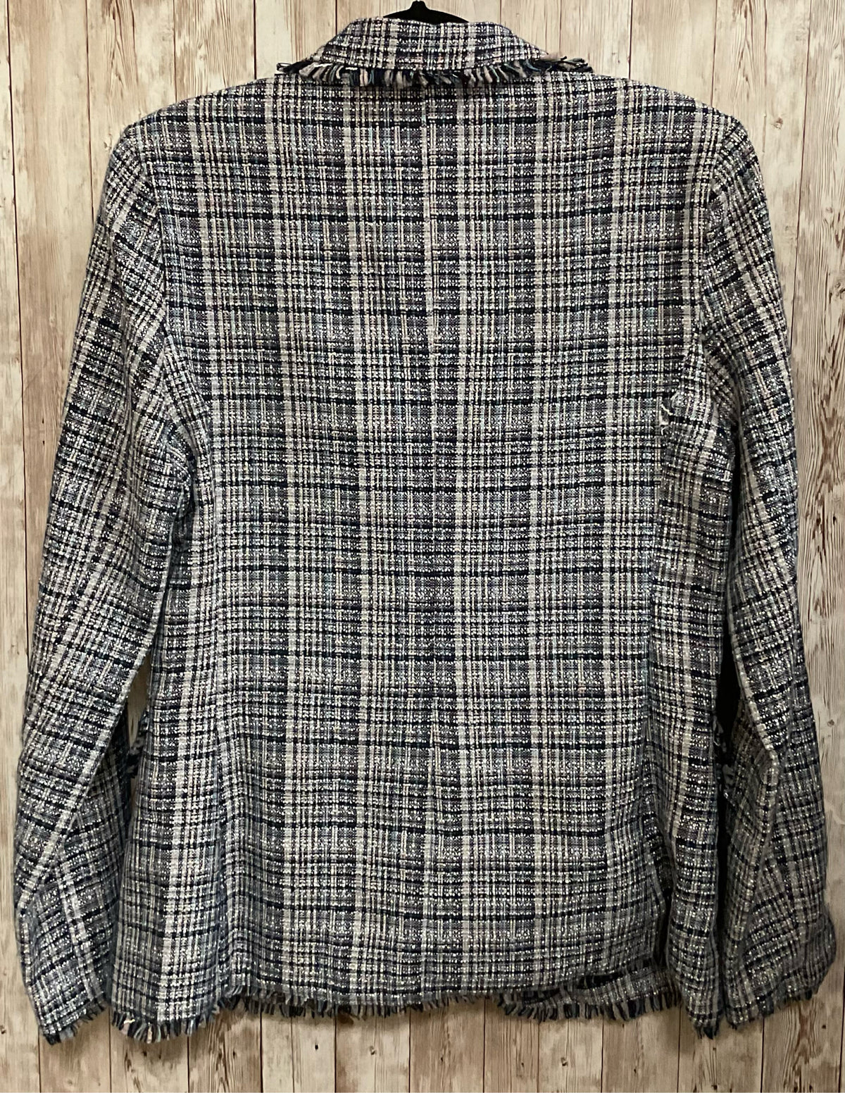 Size M LAUNDRY Blue Print Jacket