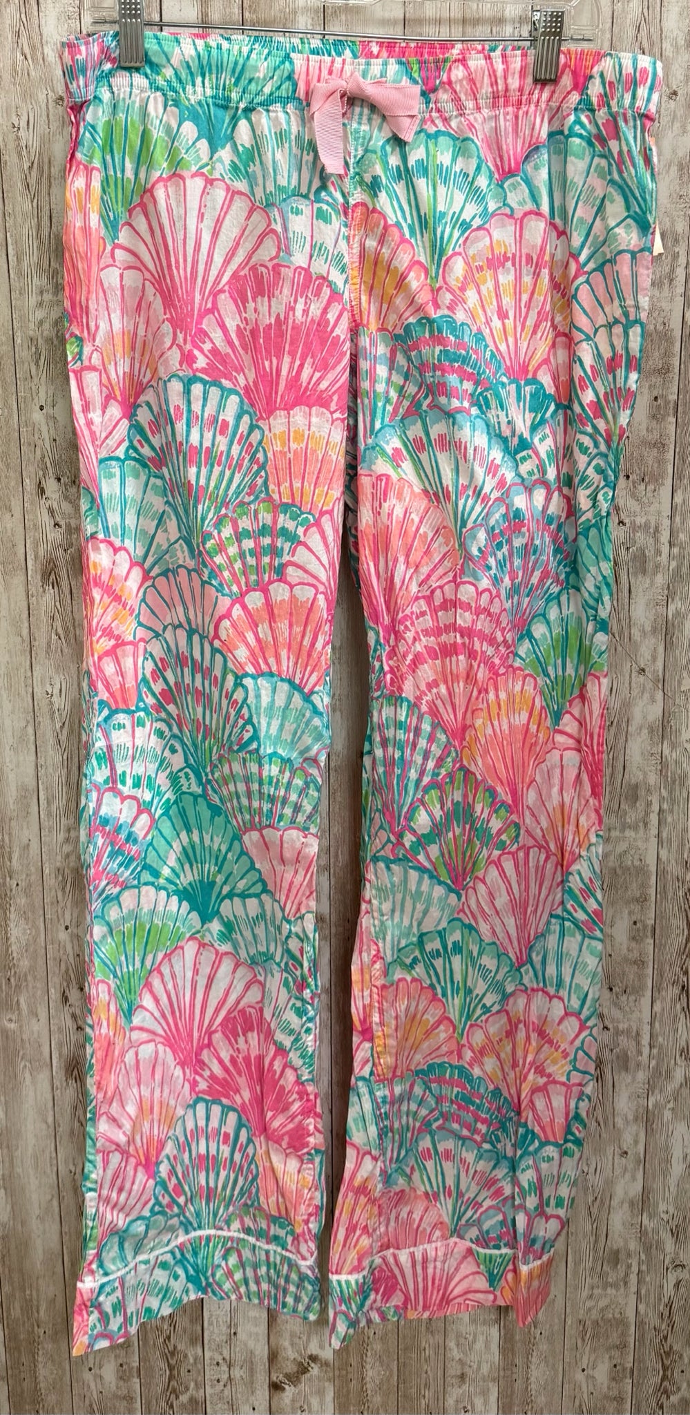 Size L LILLY PULITZER PINK AND TEAL Pants
