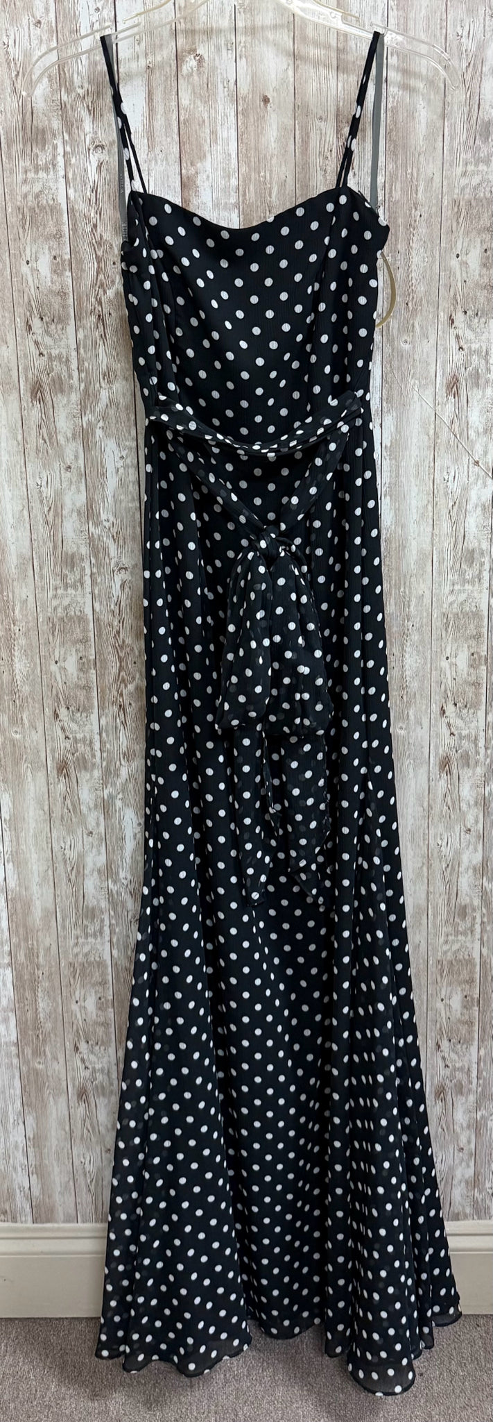 Size 2 VERA WANG Black Print Dress