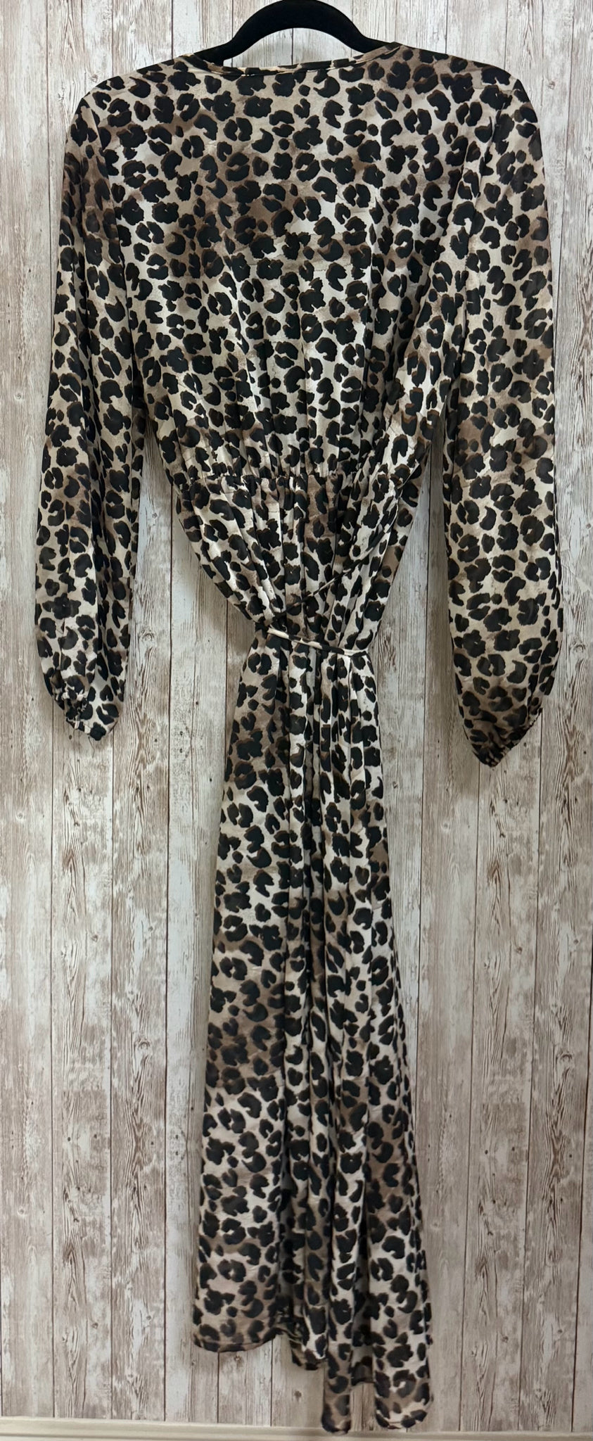 Size L HUMMINGBIRD TAN ANIMAL Dress