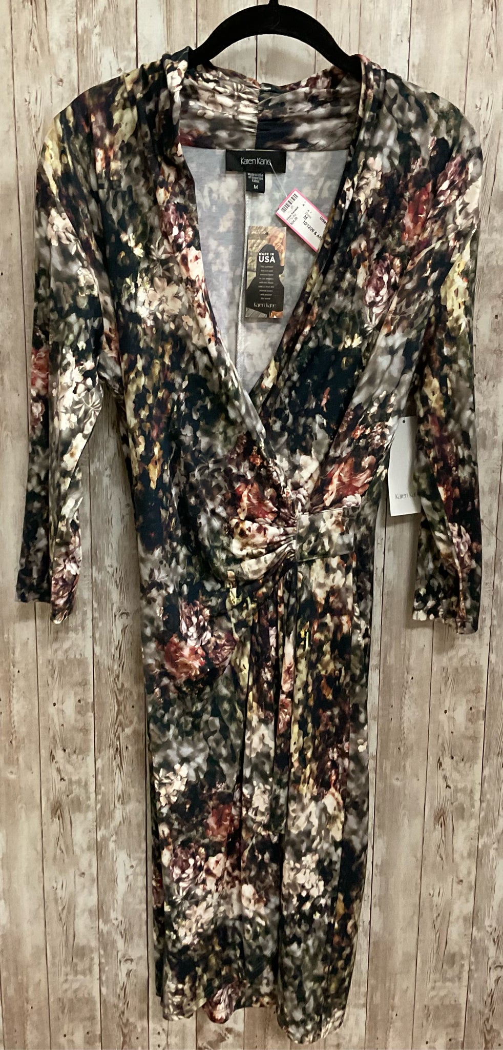 Size M KAREN KANE OLIVE MULTI Dress