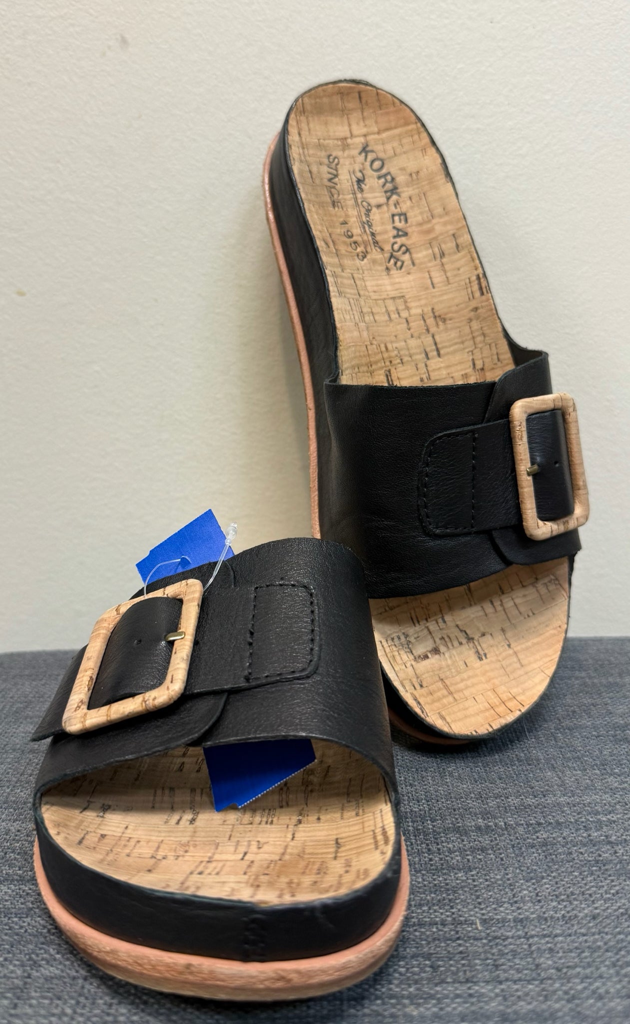 7 KORKS Black Sandals