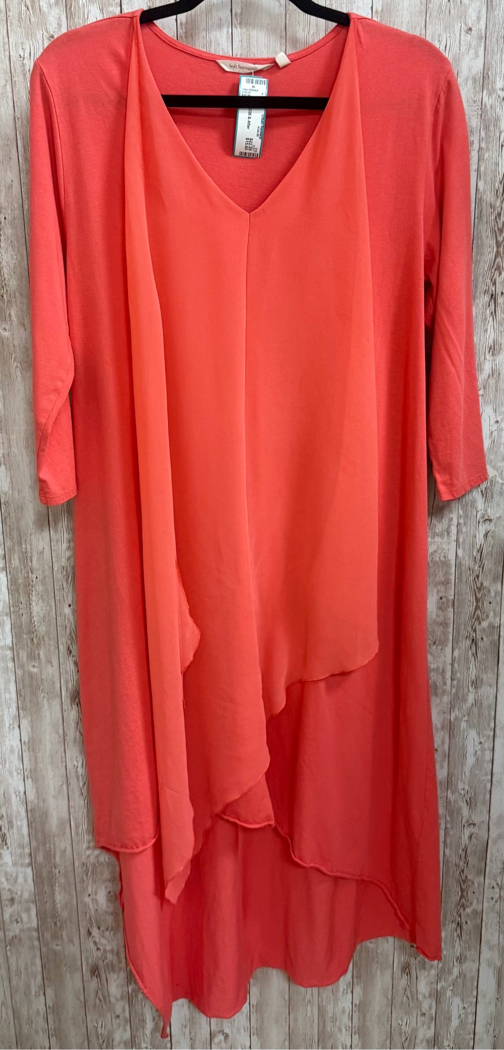 SOFT SURROUNDINGS Orange Women Size L Tunic