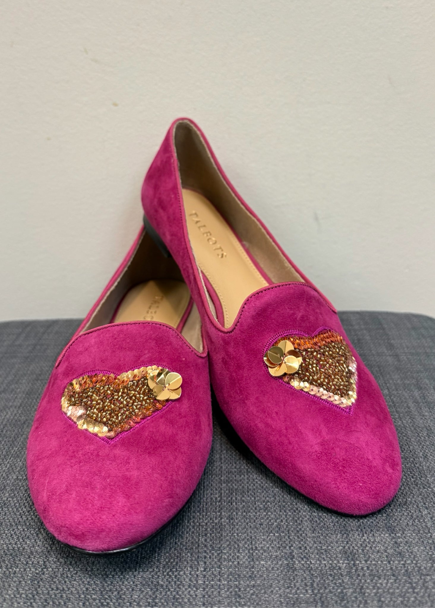 8 TALBOTS PINK SUEDE SHOES