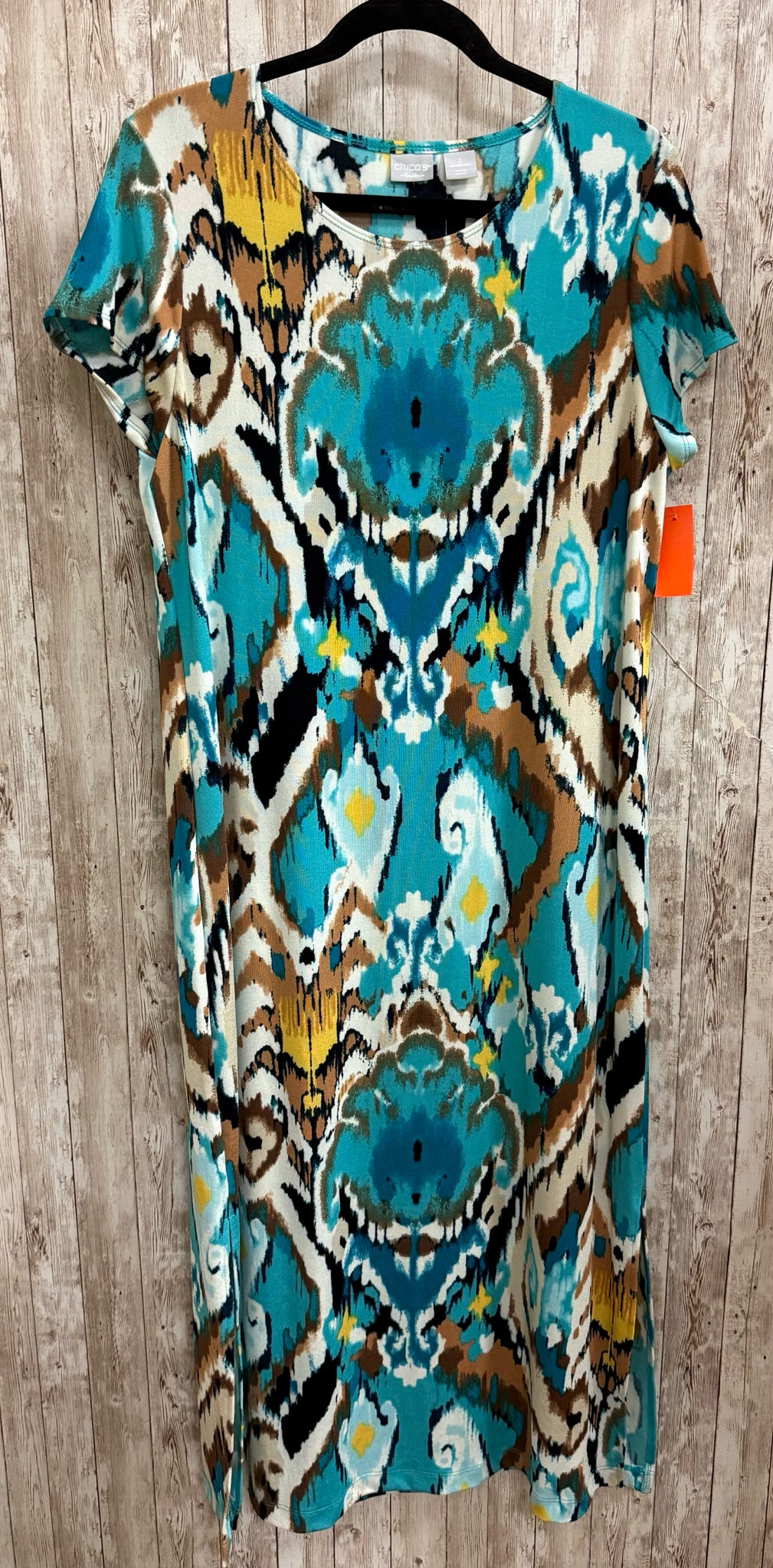 Size L CHICO'S Blue Print Dress